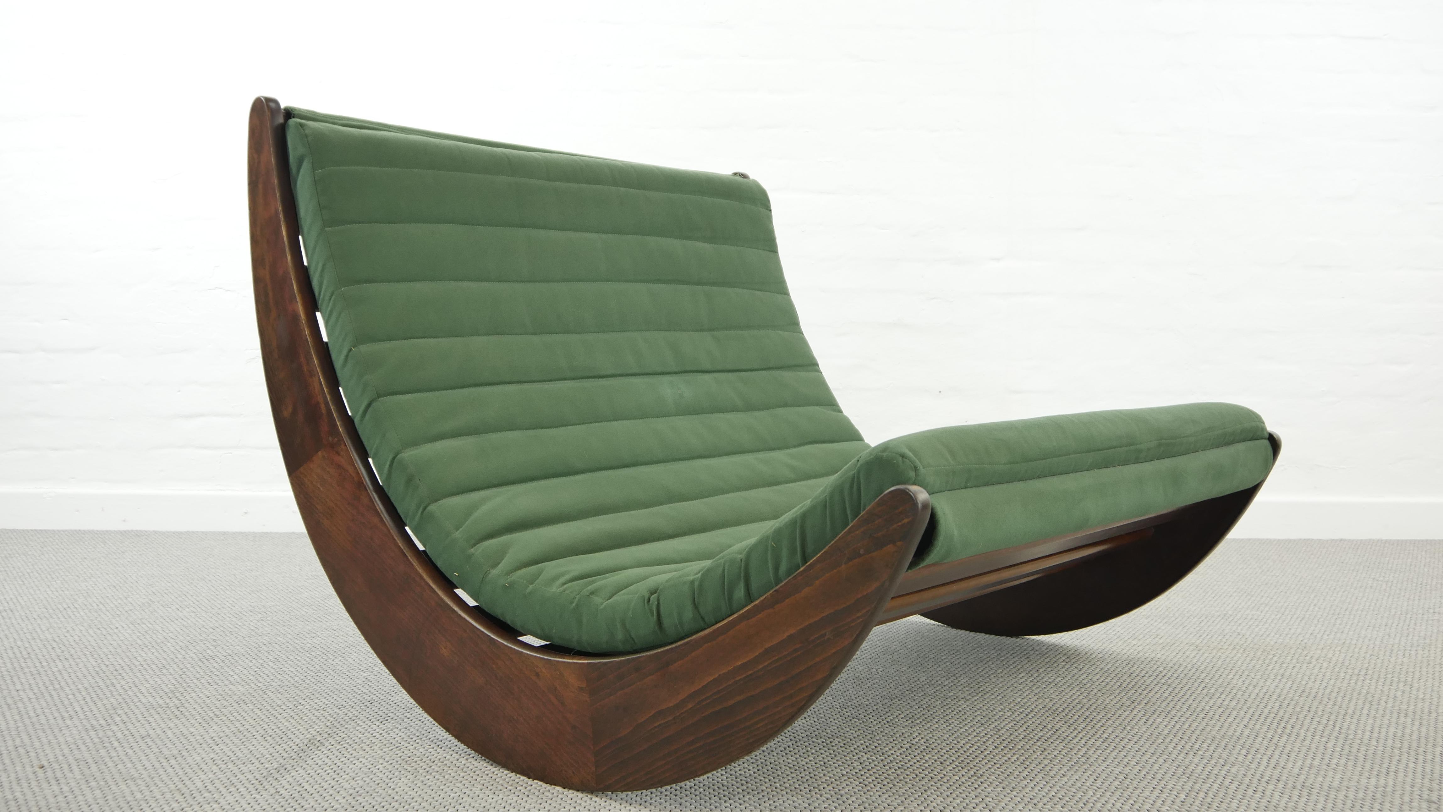 Tandem Relaxer 2-Seat Rocking Chair by Verner Panton for Rosenthal, Germany In Good Condition In Halle, DE