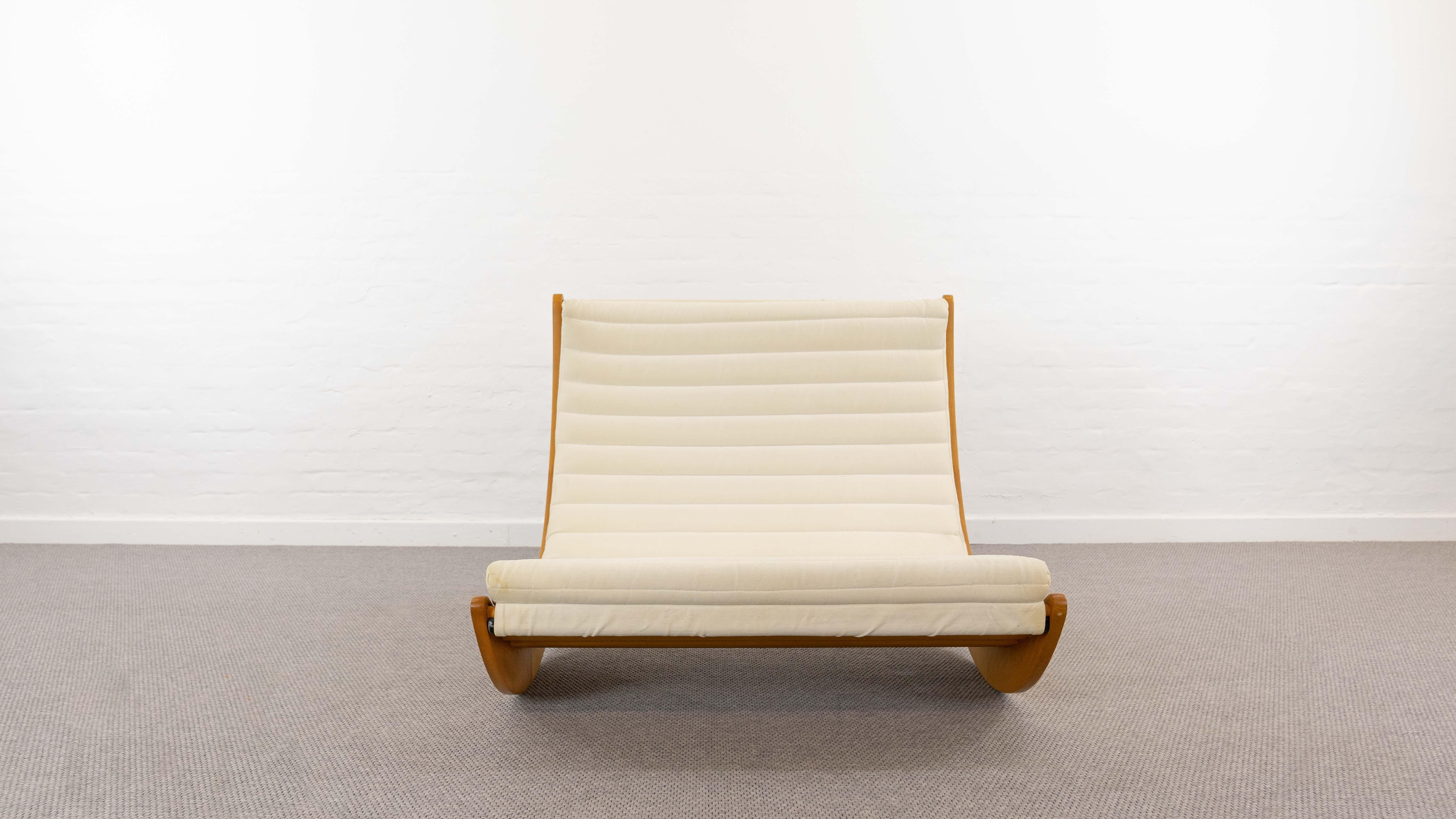 Tandem Relaxer 2for2 Rocking Chair by Verner Panton for Rosenthal, Germany In Good Condition In Halle, DE