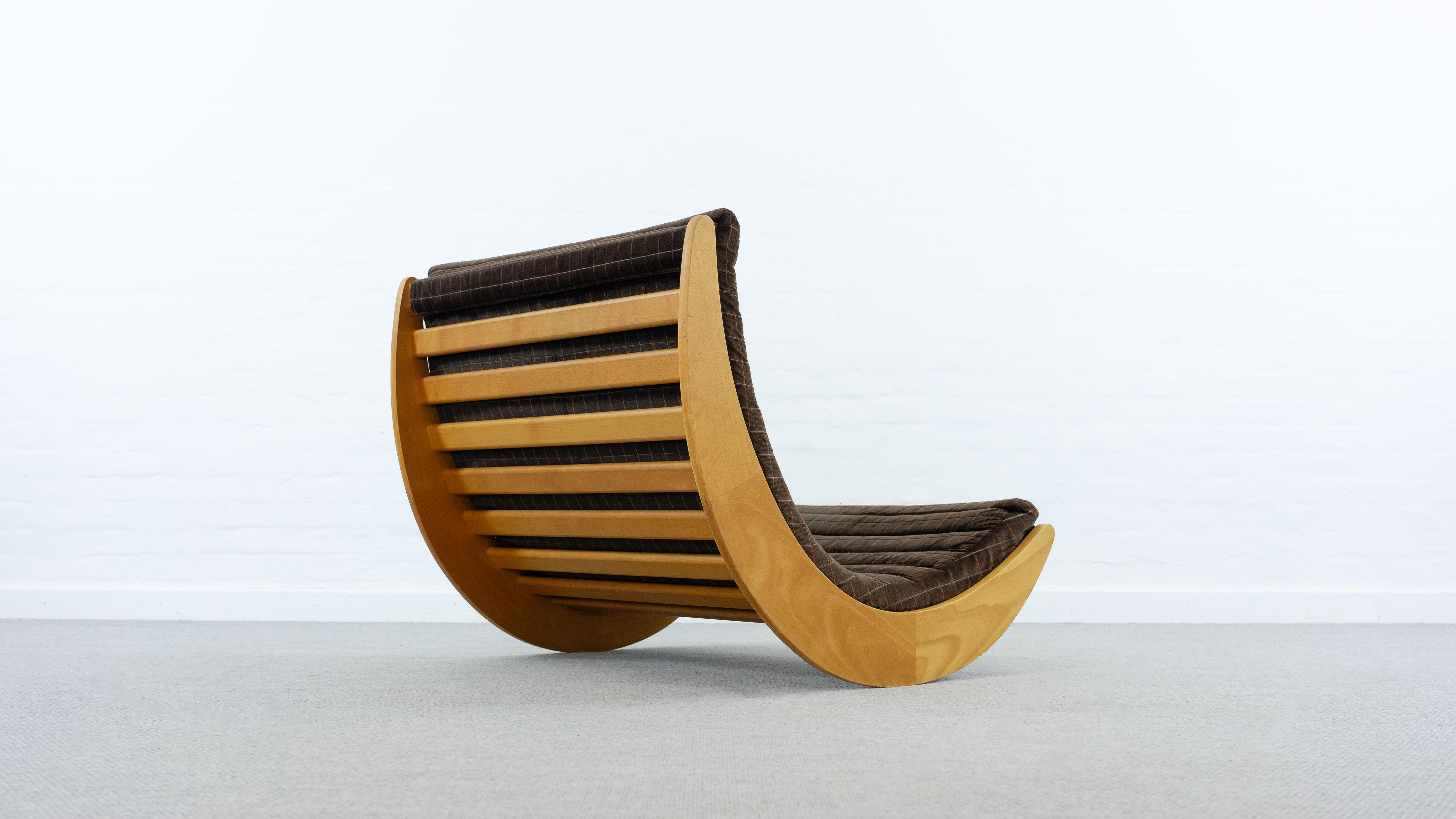 Scandinavo moderno Sedia a dondolo Tandem Relaxer 2for2 di Verner Panton per Rosenthal, Germania in vendita