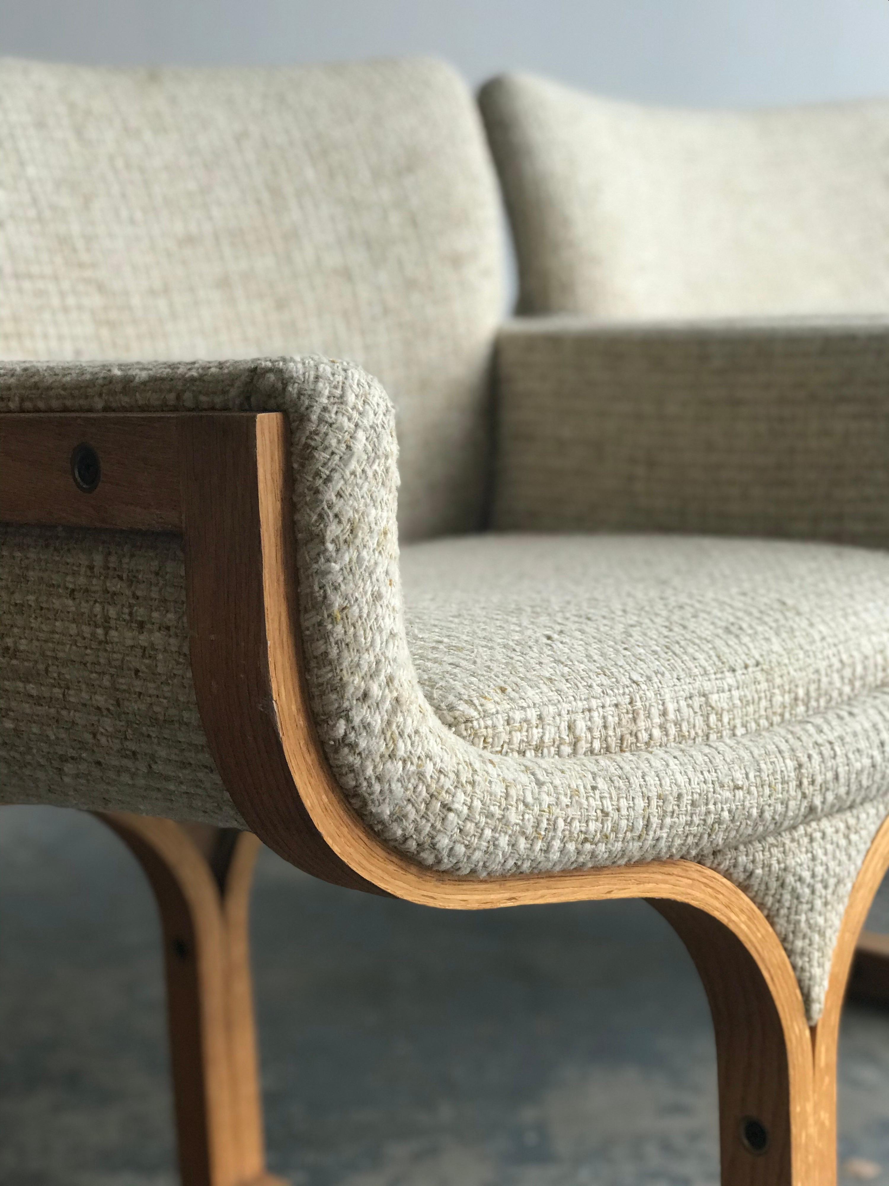 Mid-Century Modern Tandem Seating Bench by Arthur Umanoff
