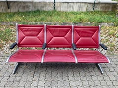 Banc Tandem Sling ETS Eames bordeaux par Vitra Herman Miller
