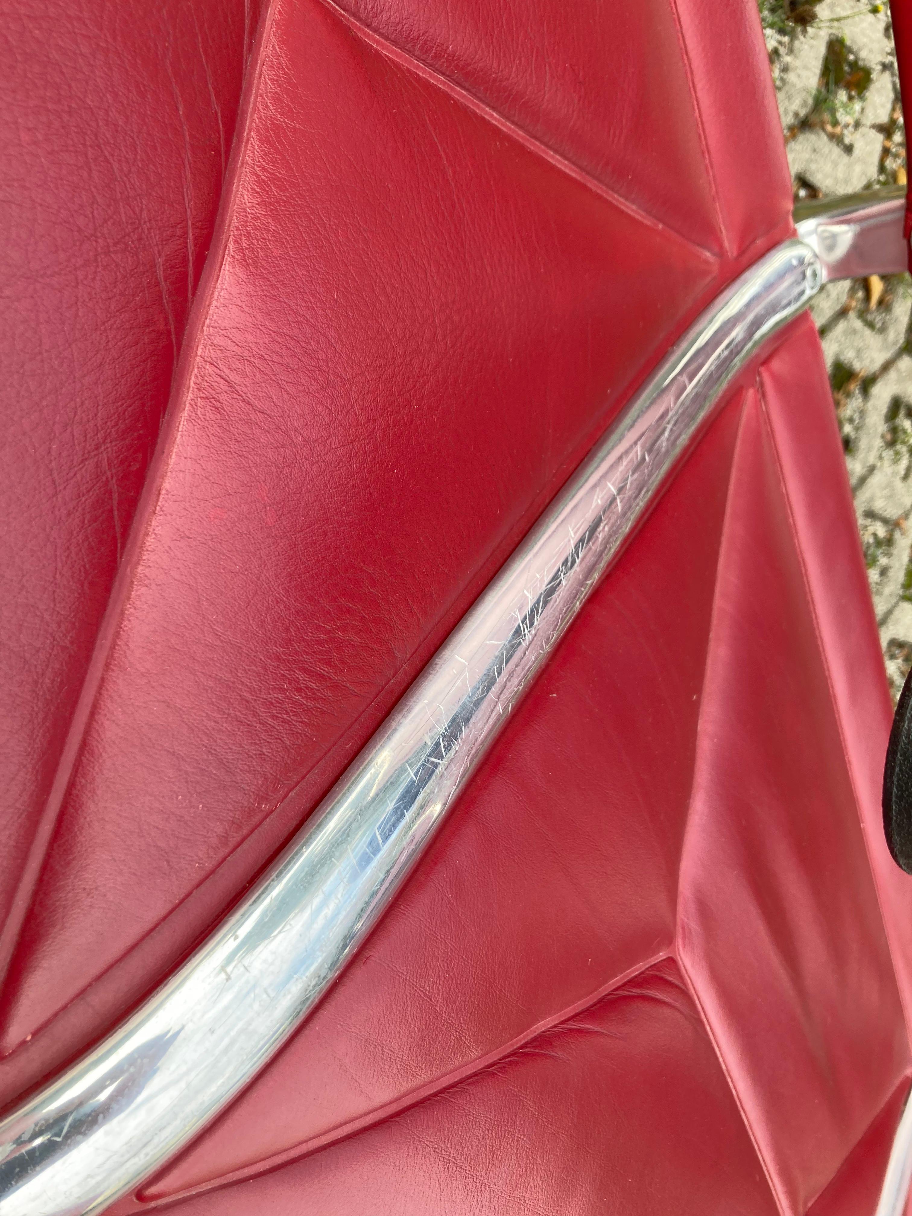 Banc Tandem Sling ETS Eames bordeaux par Vitra Herman Miller en vente 2