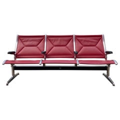 Tandem Sling Bench ETS Eames bordeaux by Vitra Herman Miller