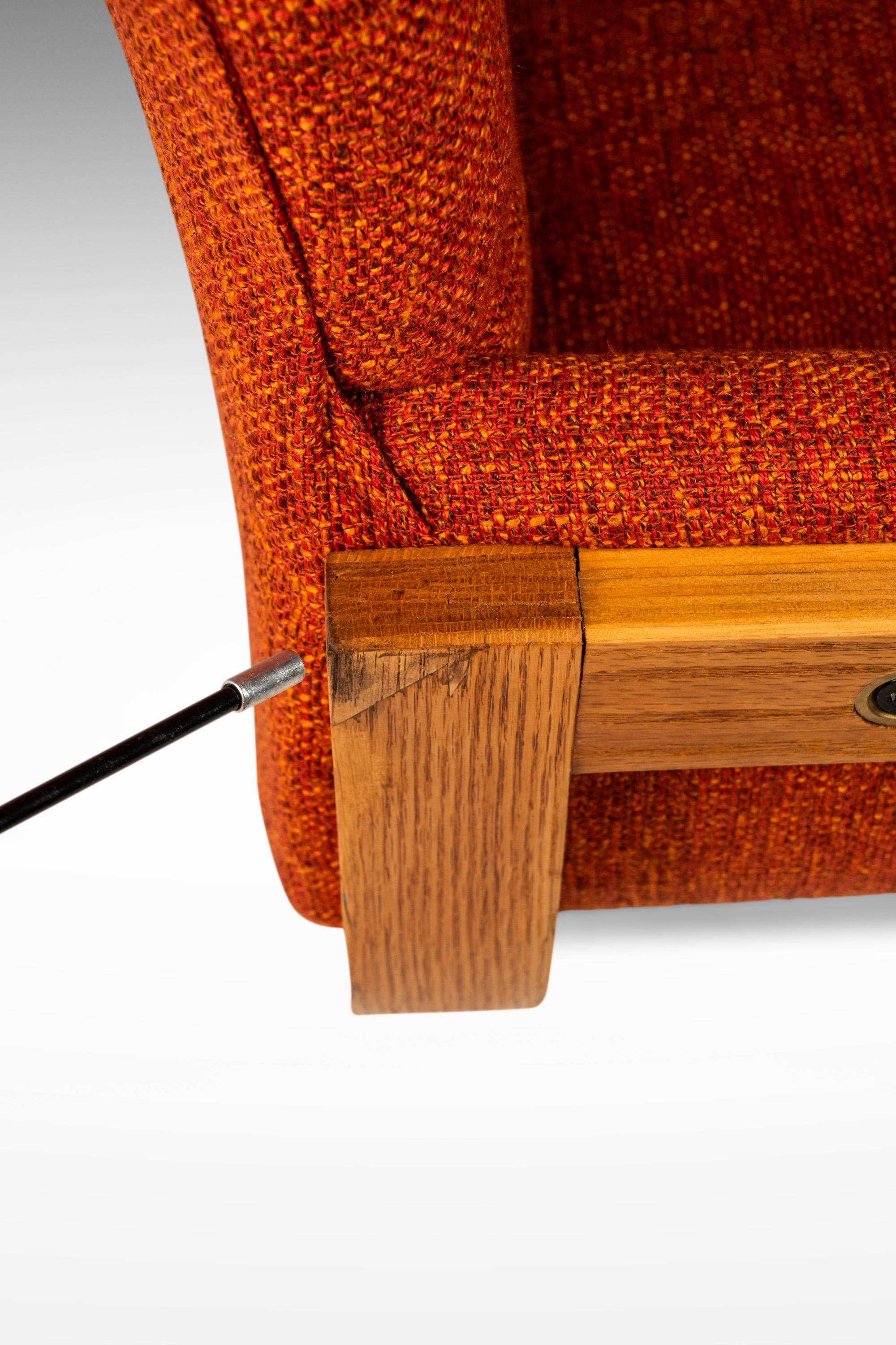 Tandem Three Seat Bench Tweed Attributed to Arthur Umanoff for Madison, 1960s 1