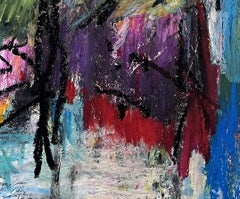 Abstract Expressionist oil painting  - Series The Exotic Landscape No.22-8