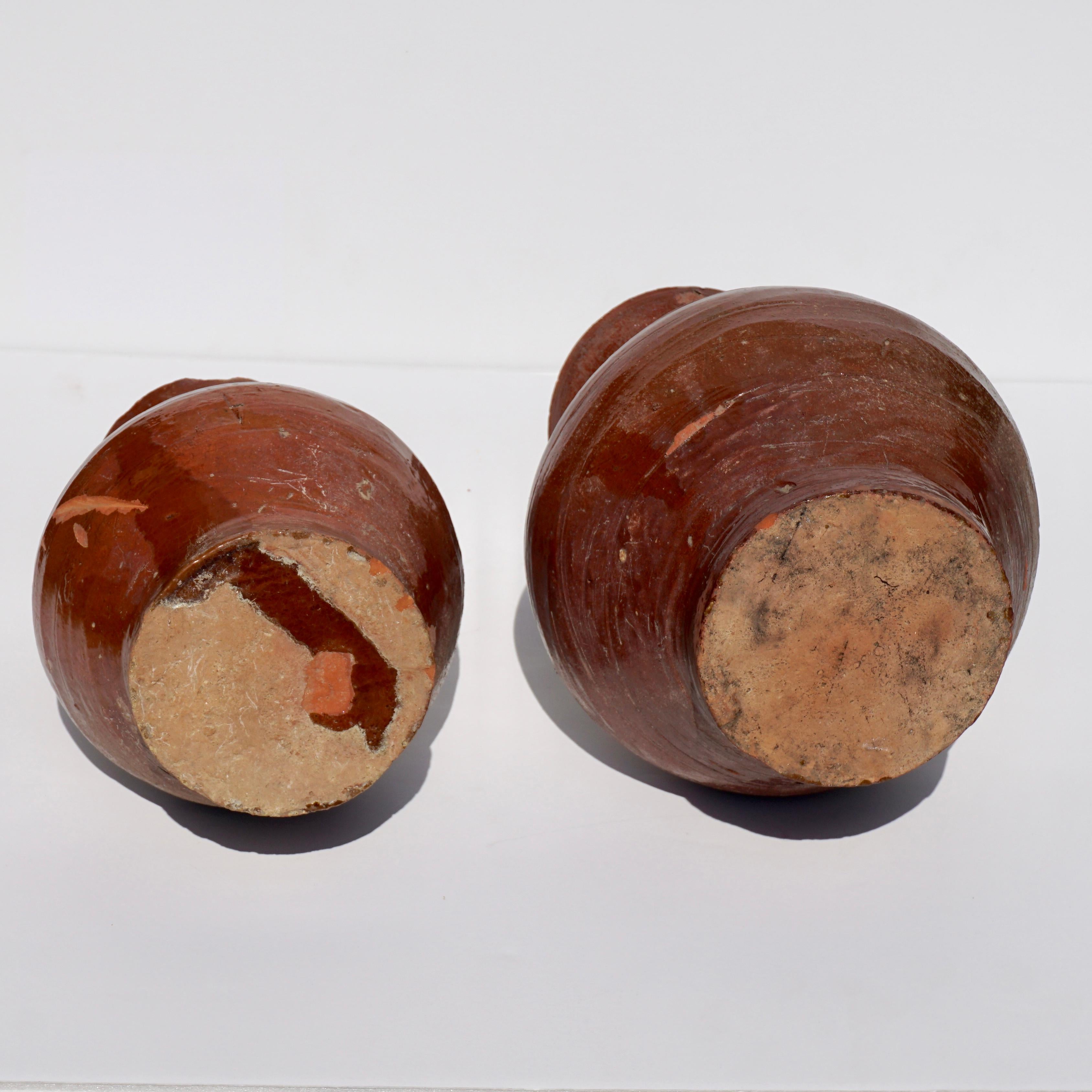 Tang Dynasty Glazed Pottery Ox Blood Jars 618-907 AD In Good Condition For Sale In Dallas, TX