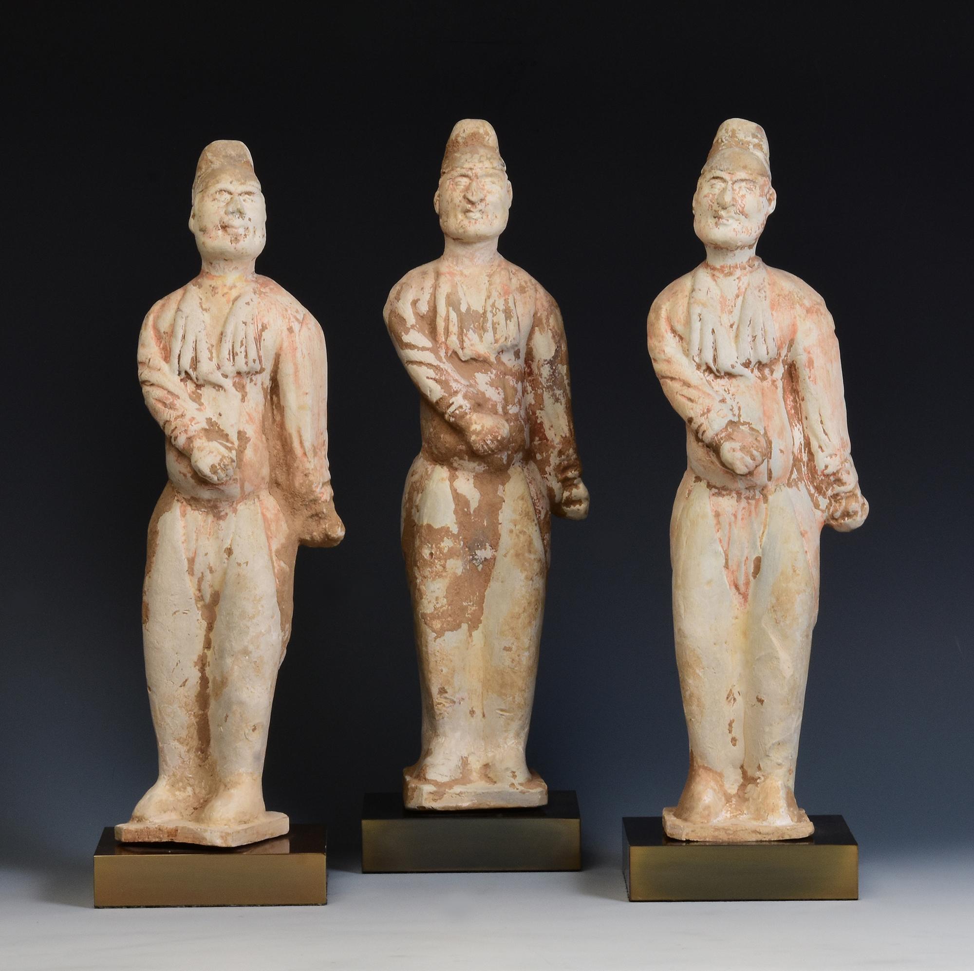 Tang Dynasty, A Set of Antique Chinese Pottery Foreign Court Man 9