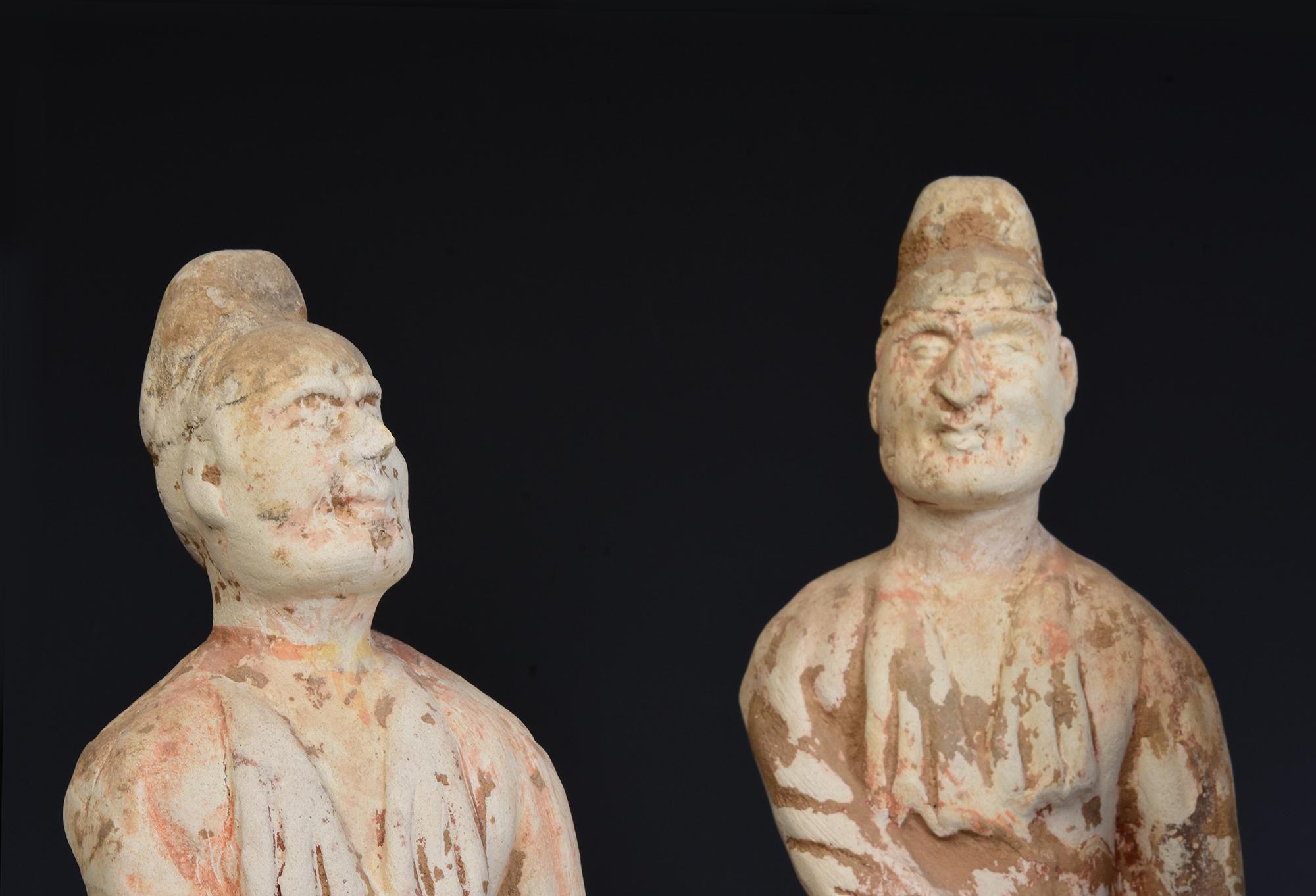 Tang Dynasty, A Set of Antique Chinese Pottery Foreign Court Man In Good Condition In Sampantawong, TH
