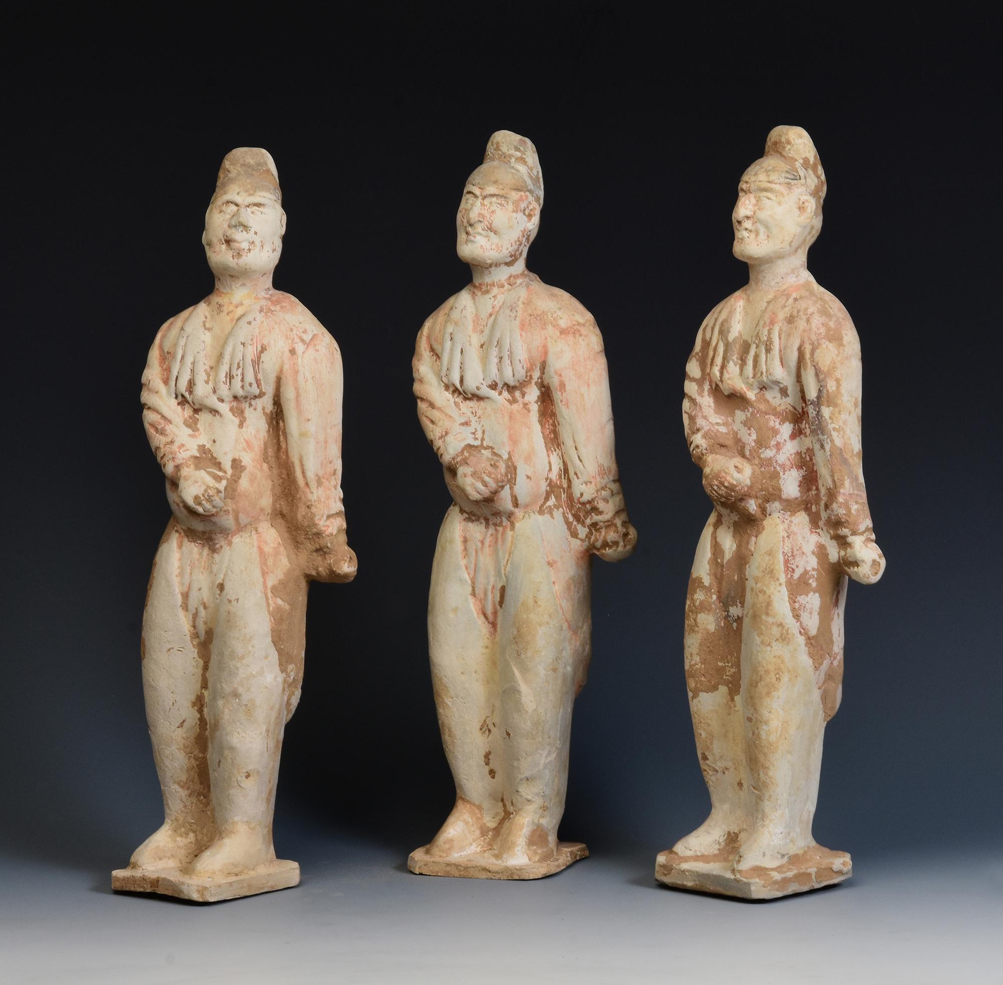 Tang Dynasty, A Set of Antique Chinese Pottery Foreign Court Man 1