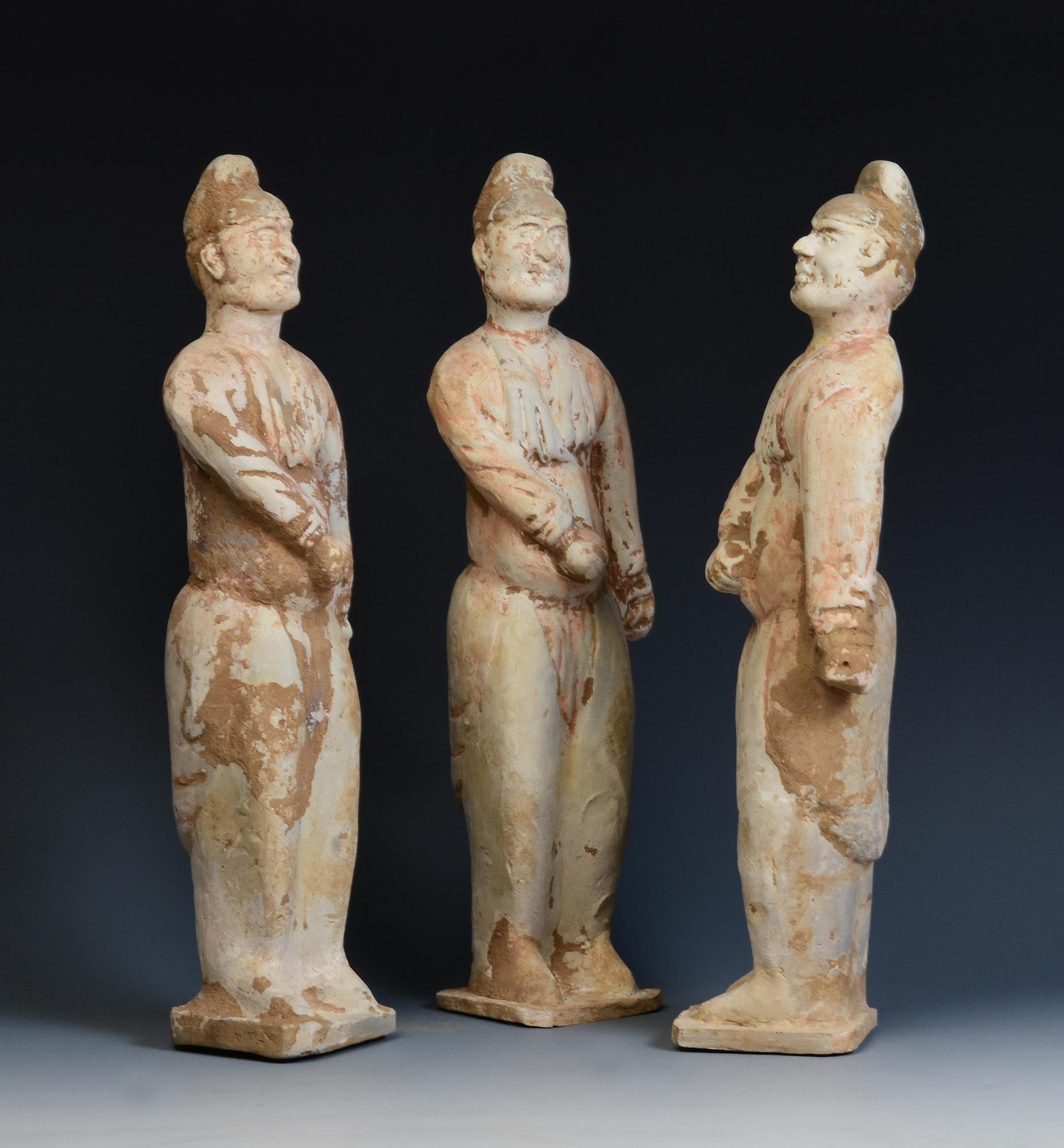 Tang Dynasty, A Set of Antique Chinese Pottery Foreign Court Man 2
