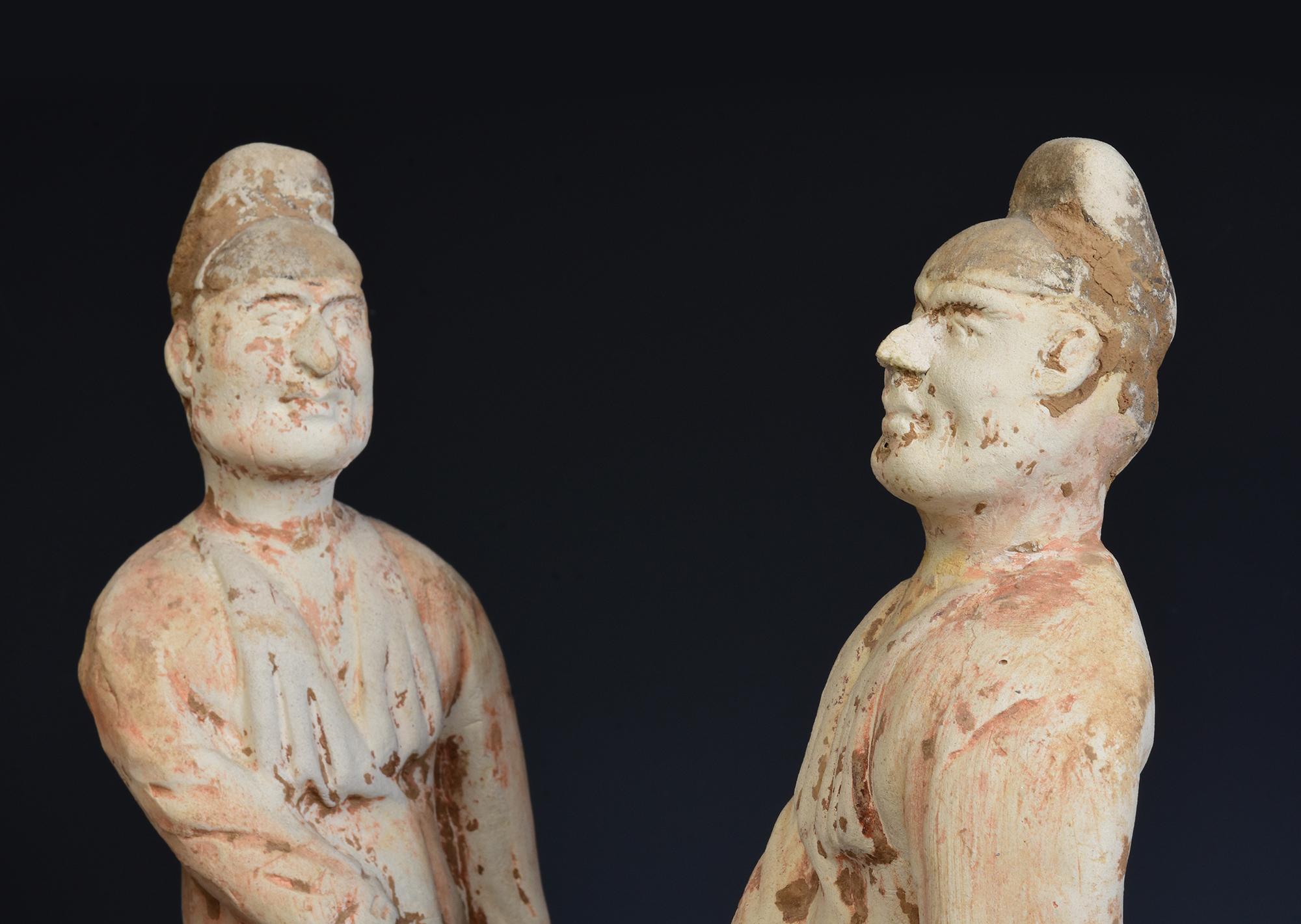 Tang Dynasty, A Set of Antique Chinese Pottery Foreign Court Man 4