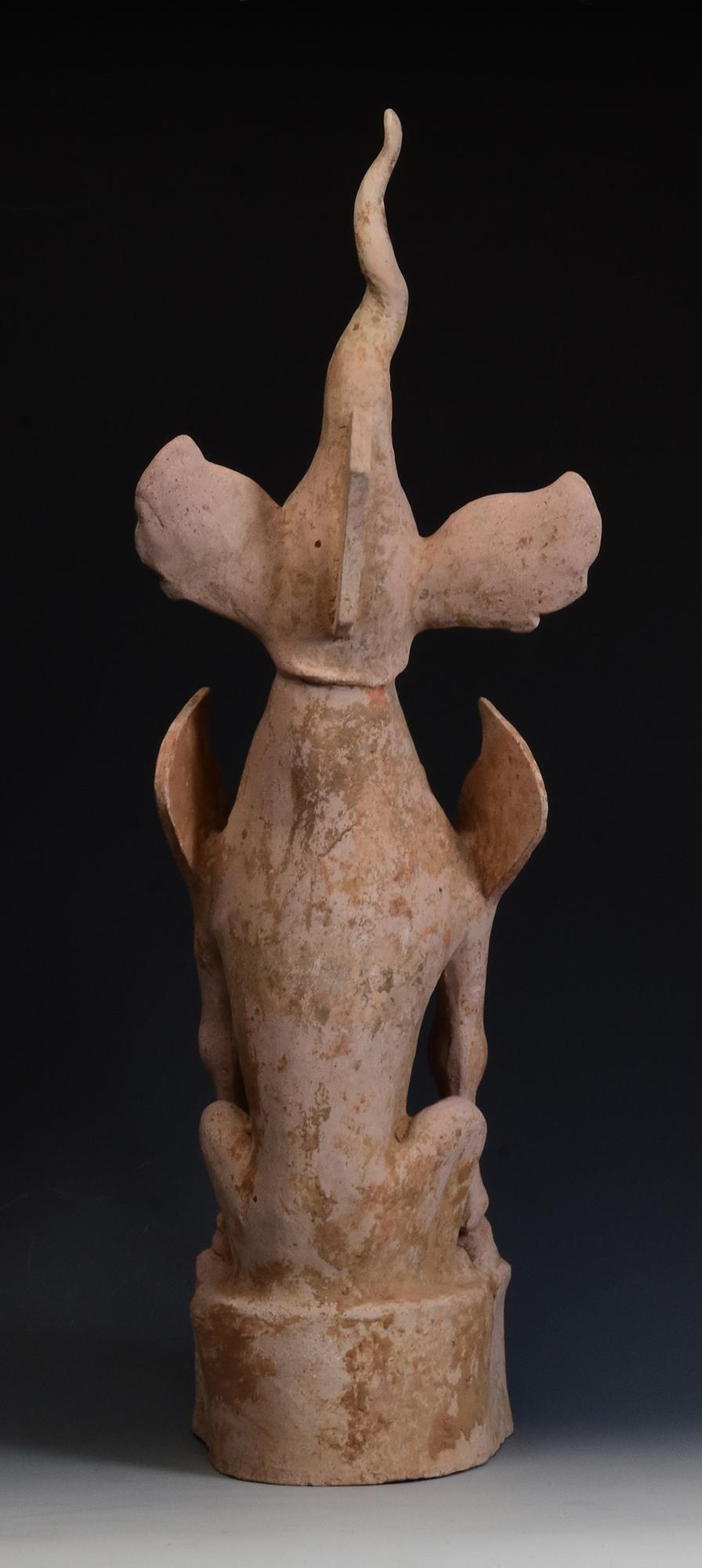 Tang Dynasty, Antique Chinese Pottery Earth Spirit with Oxford TL Test For Sale 5