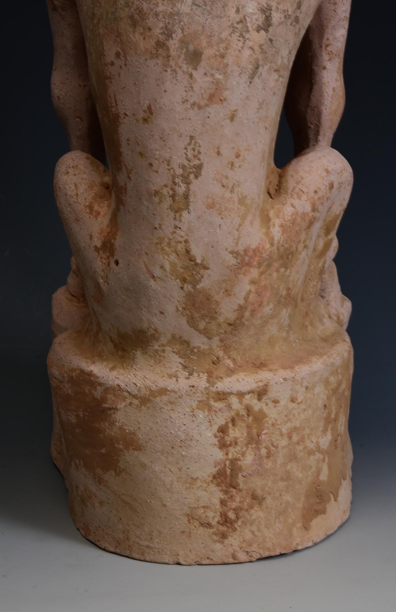 Tang Dynasty, Antique Chinese Pottery Earth Spirit with Oxford TL Test For Sale 7