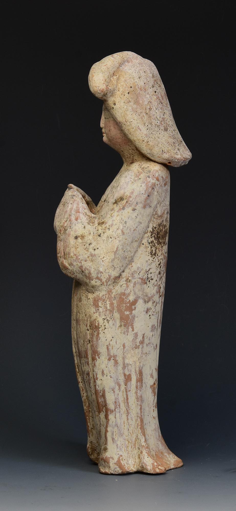Tang Dynasty, Antique Chinese Pottery Fat Lady with Oxford TL Test For Sale 2