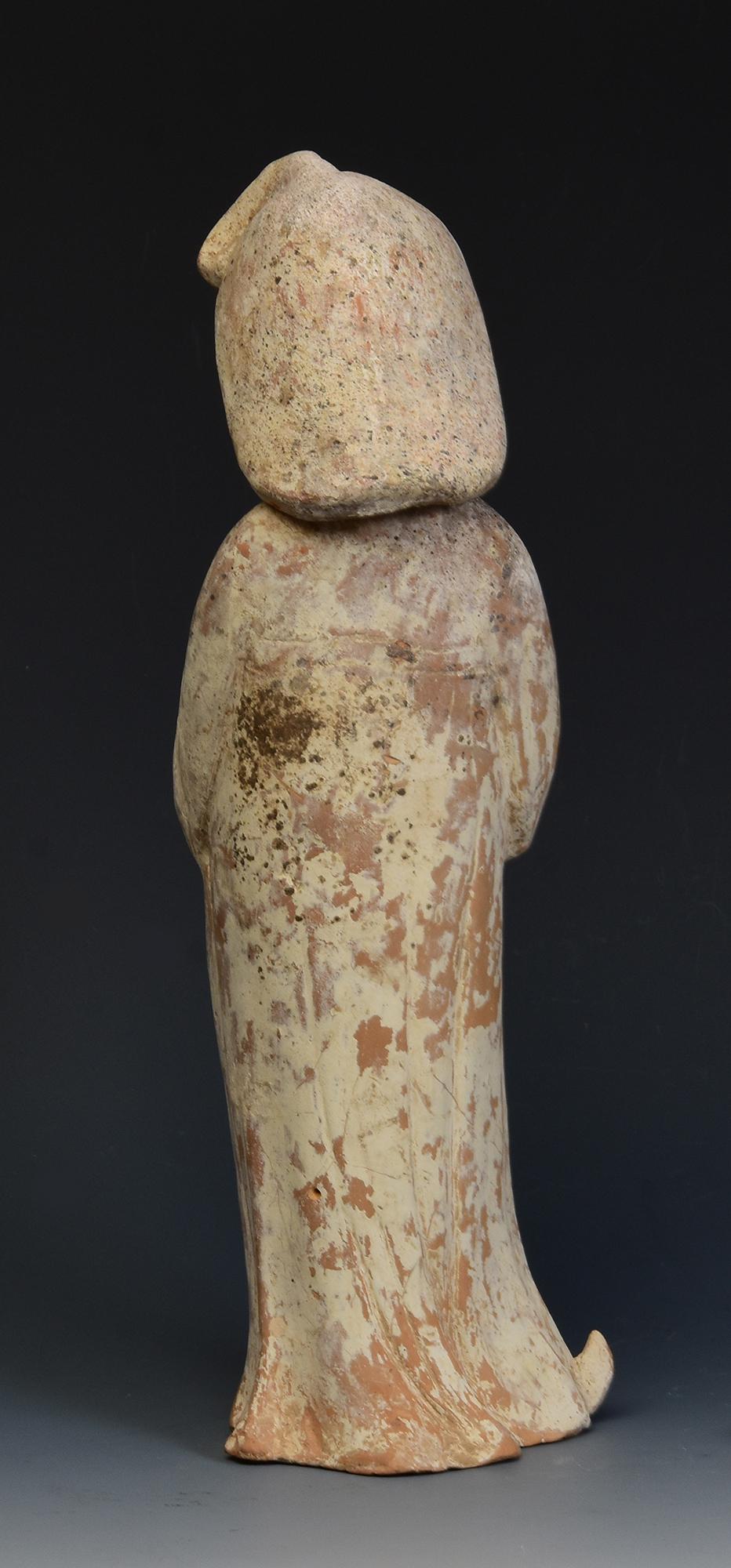 Tang Dynasty, Antique Chinese Pottery Fat Lady with Oxford TL Test For Sale 3