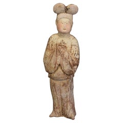 Dynasty Tang, Antiquities Poterie chinoise peinte Fat Lady with Oxford TL Test