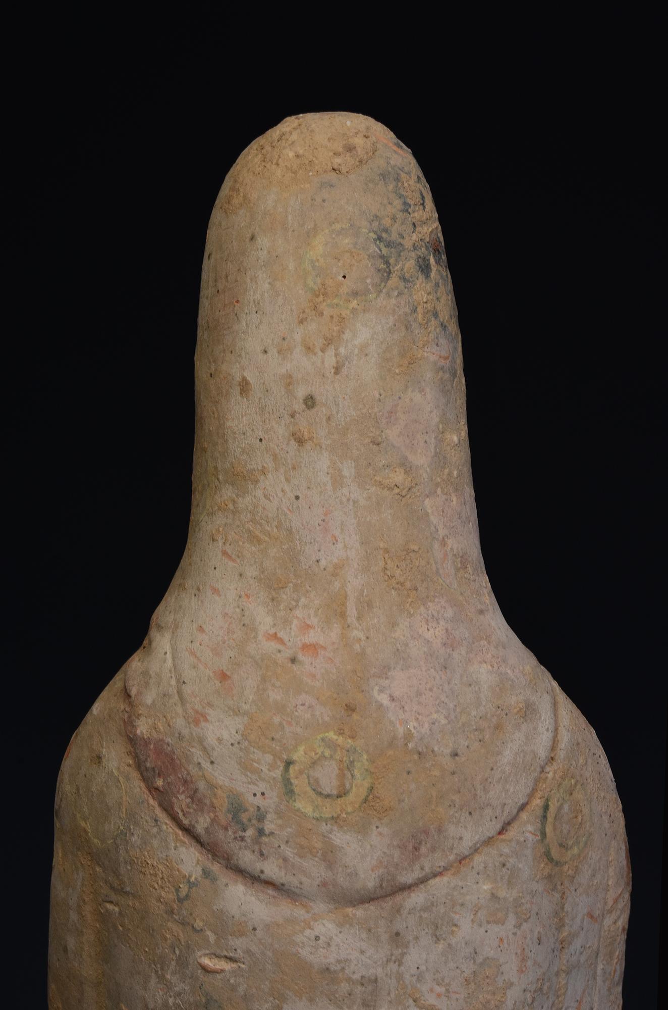Tang Dynasty, Antique Chinese Pottery Standing Court Man 5