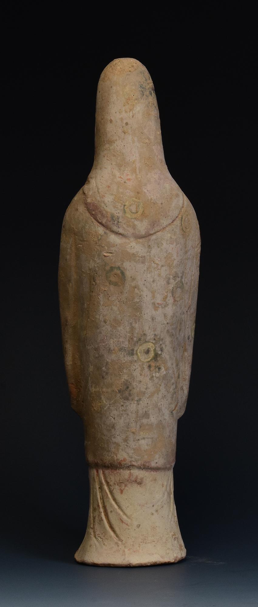 Tang Dynasty, Antique Chinese Pottery Standing Court Man 4
