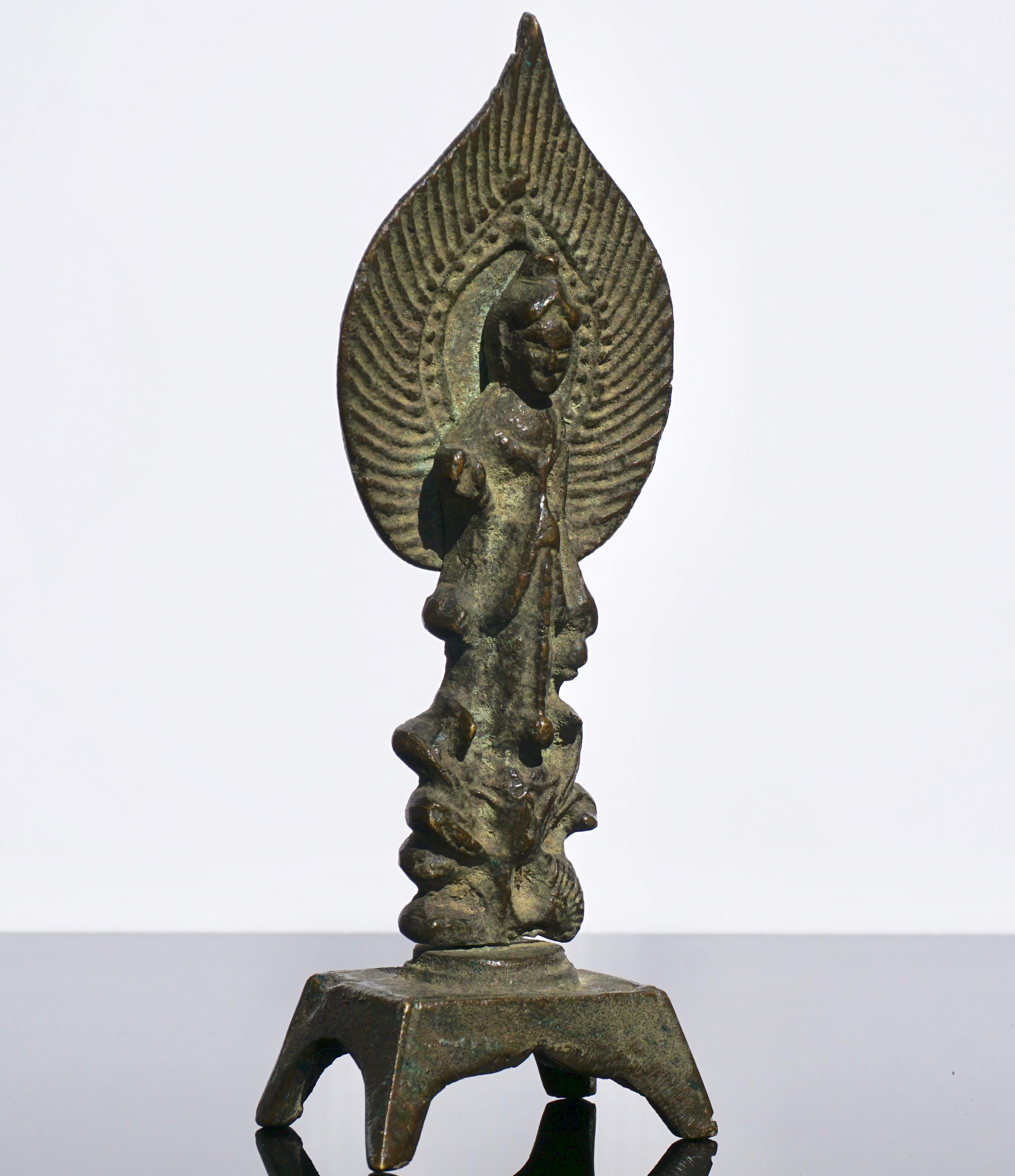 Chinese Tang Dynasty Bronze Buddha, 618AD-907AD