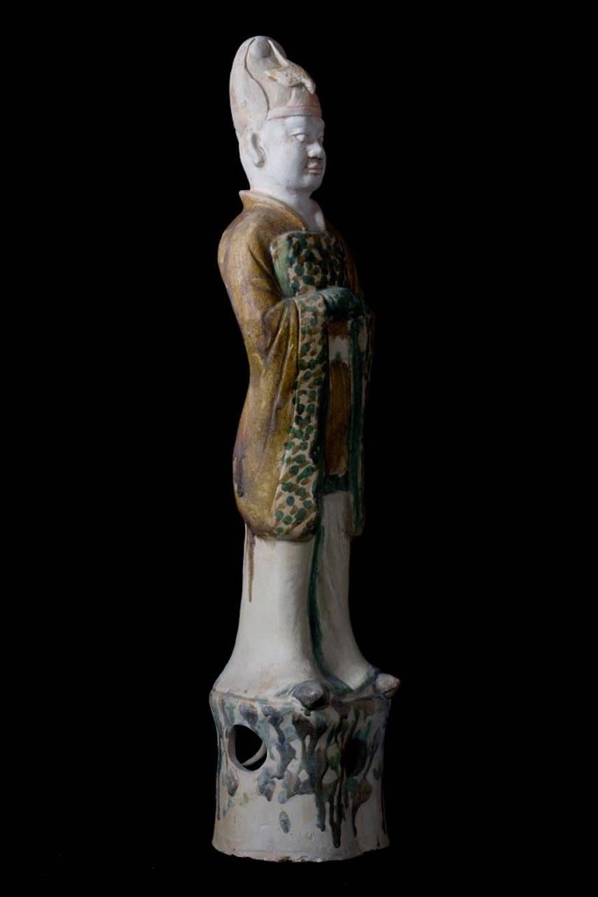 Tang Dynasty Court Official in Sancai Glazed Robes, China '618-907' - TL Tested For Sale 2