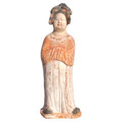 Tang Dynasty Fat Lady Pottery Figure