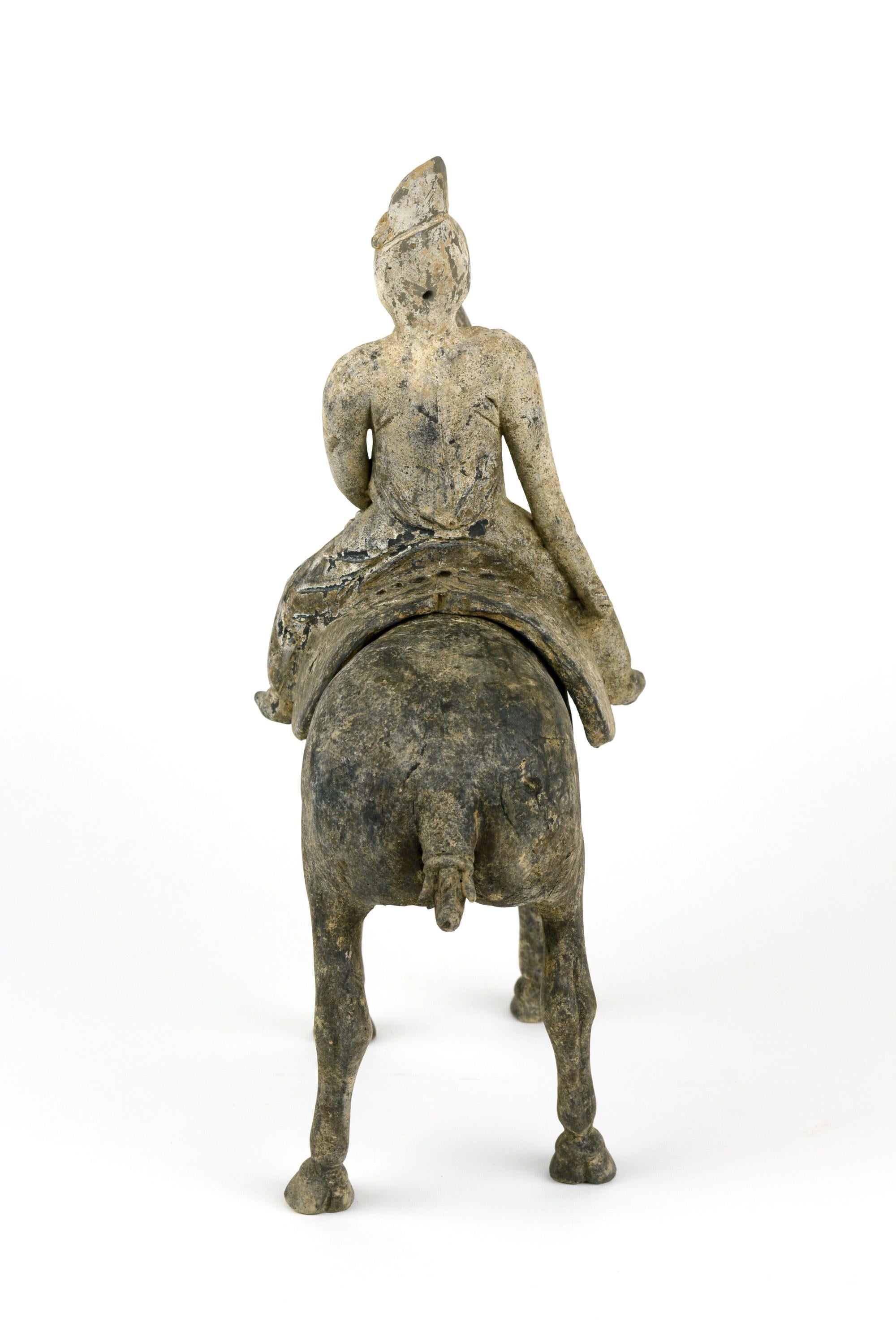 Chinese Tang Dynasty Horse and Detachable Rider For Sale