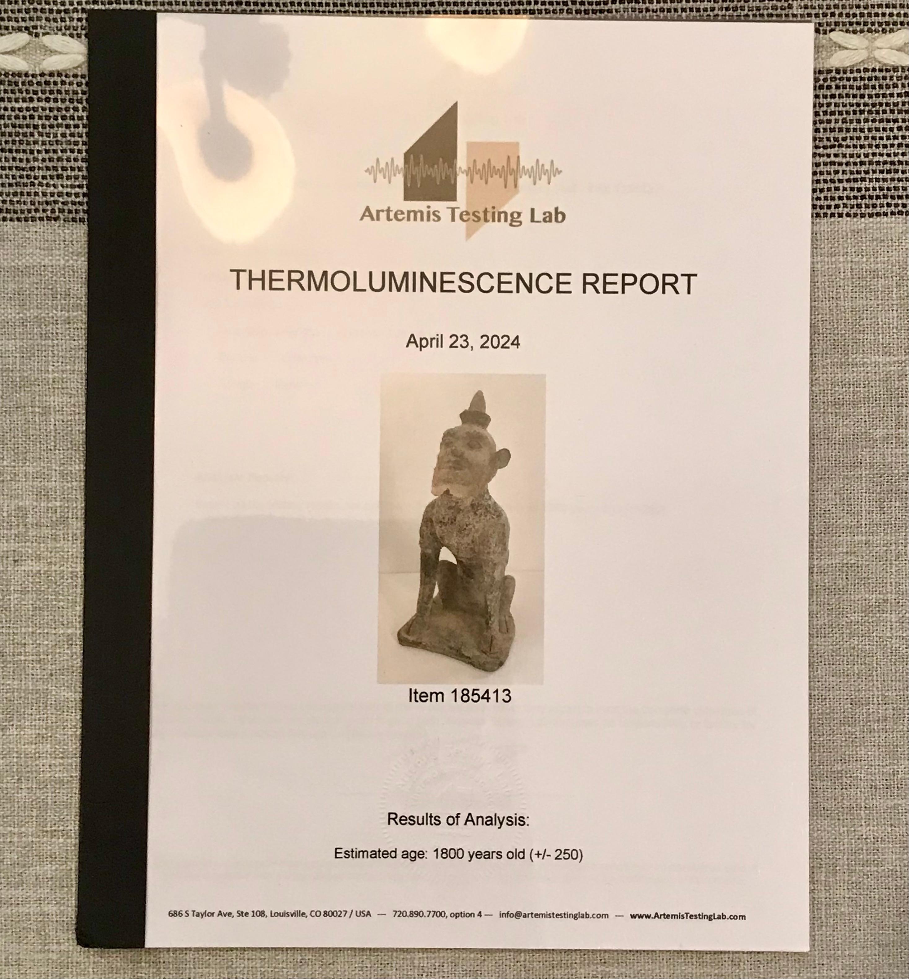 Tang Dynasty Mingqi Guardiani della Tomba dello Spirito della Terra TL Testato in vendita 2
