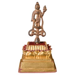 Tang Dynasty or Later Solid Cast Bronze Chinese Figure