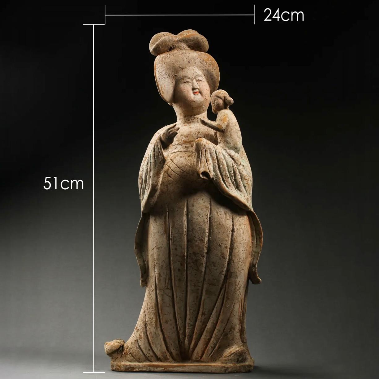 Cinese Test Test sulla donna grassa e il bambino del Museo Tang Dynasty in vendita