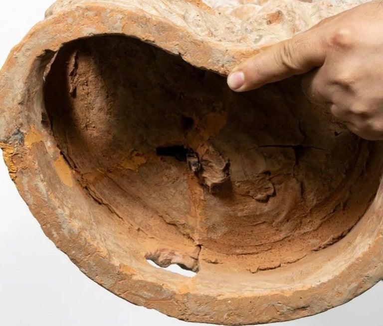 Tang Dynasty Painted Terracotta Lokapala Sculptures For Sale at 1stDibs