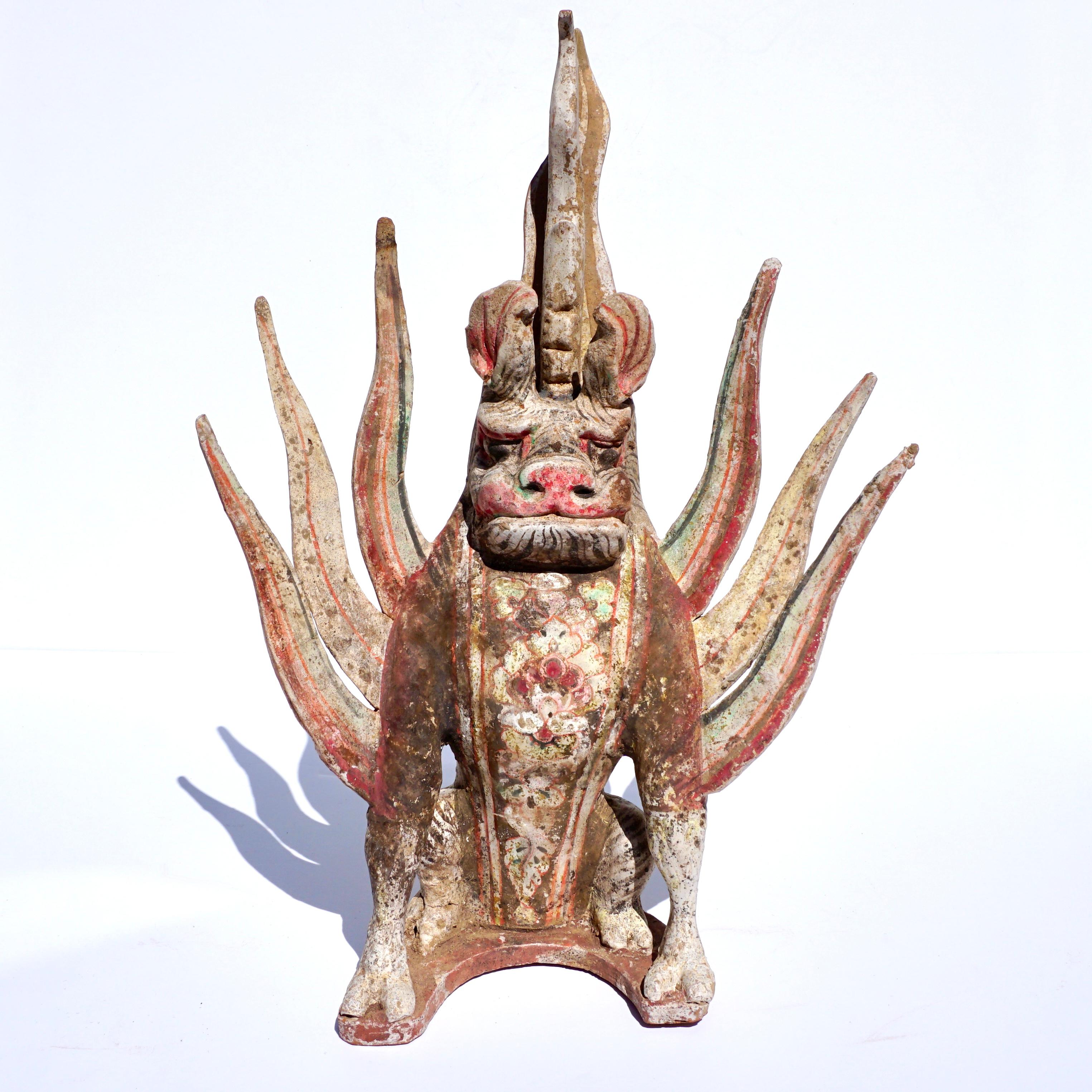 Tang Dynasty Pottery Mythical Earth Spirit Guardian Beasts '618AD- 906AD' 2