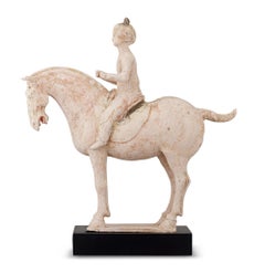 Tang Dynasty Terracotta Horse with Rider