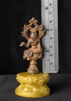 Tang DynastyStyle Gilt-Bronze Guanyin Sculpture, Possibly 7th–9th Century.