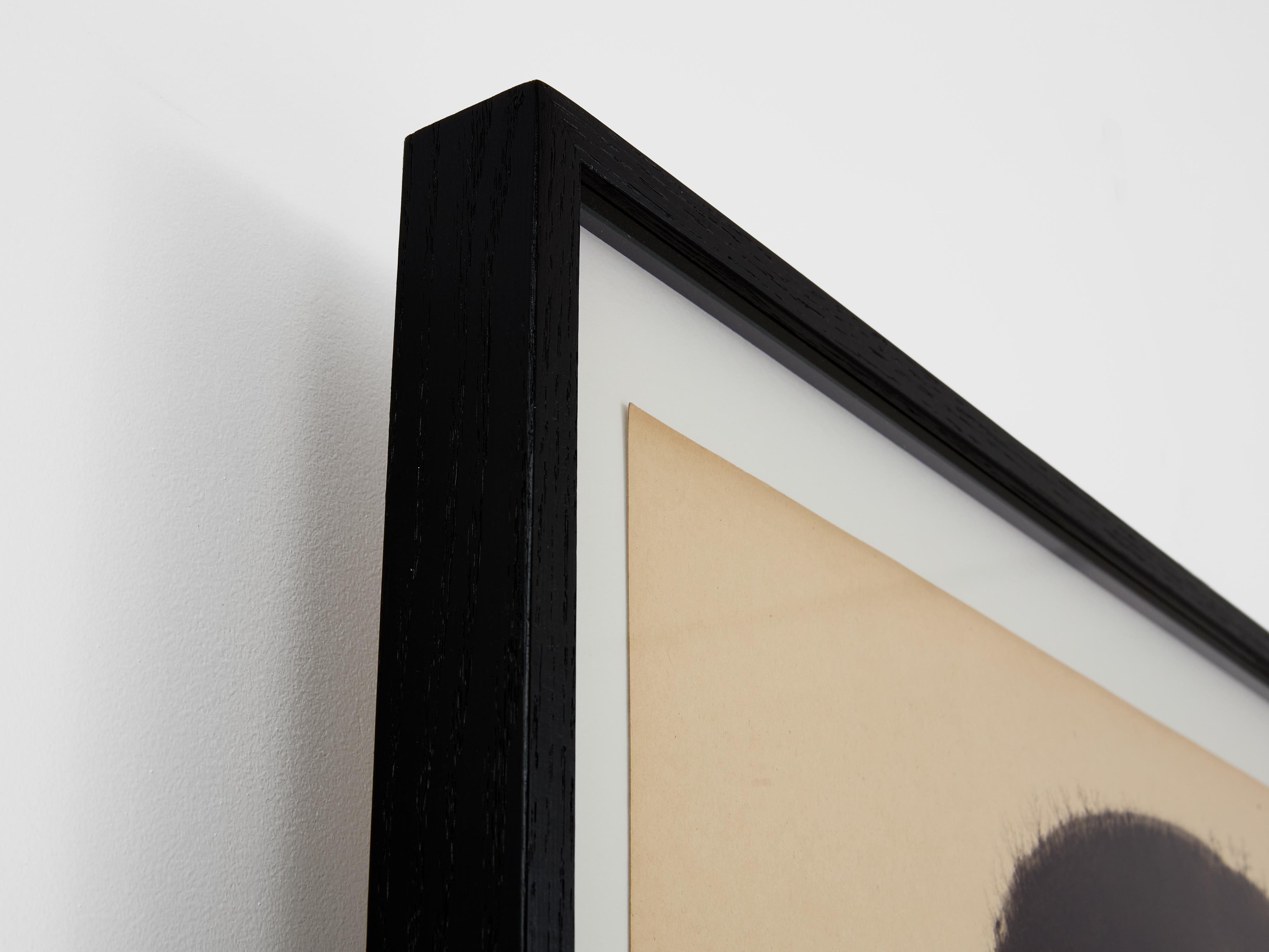 T’ang Haywen signed diptych ink on beige paper 1972 in vendita 2