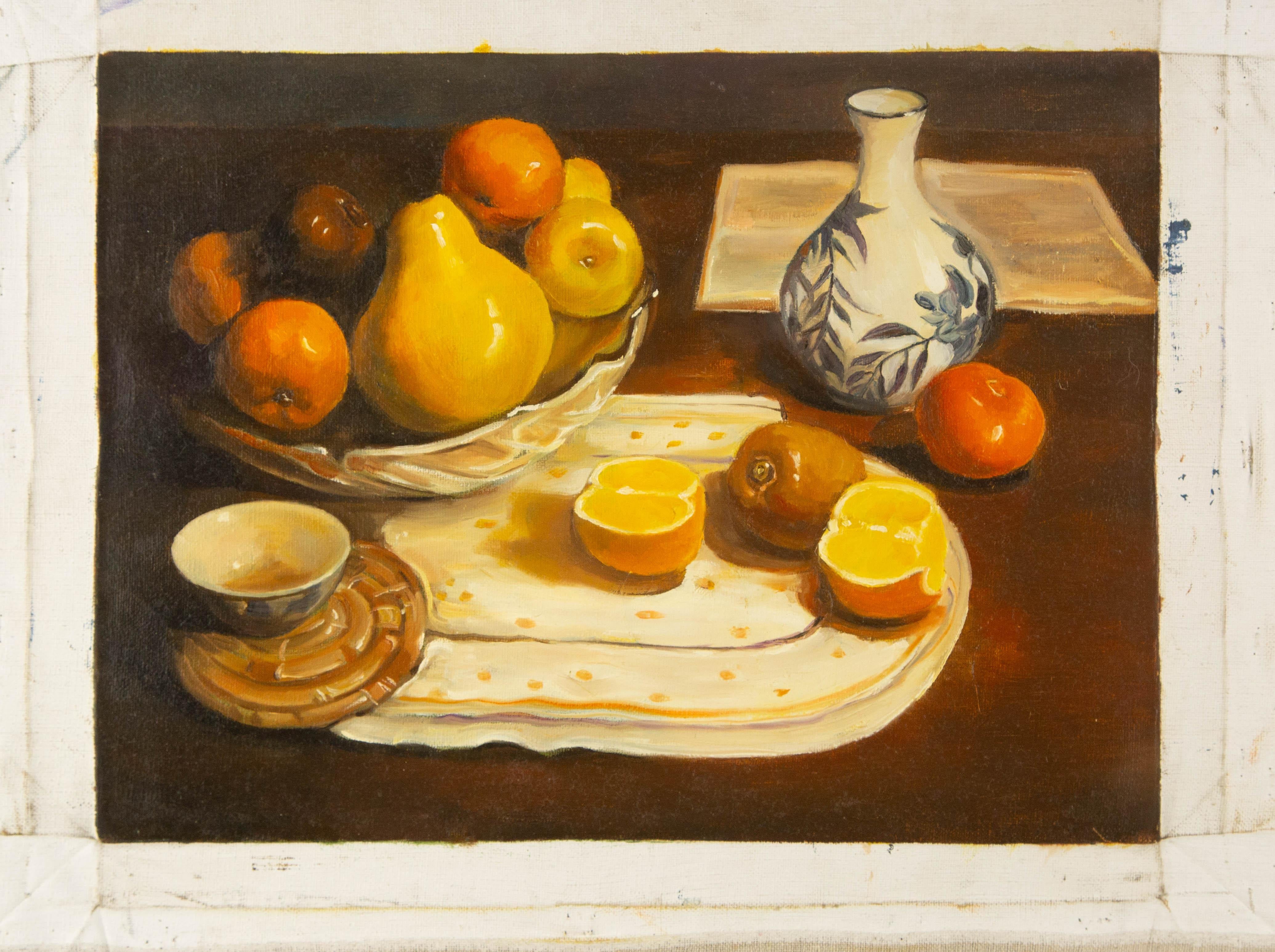 Tang Si Bodegón Original Óleo Sobre Lienzo 