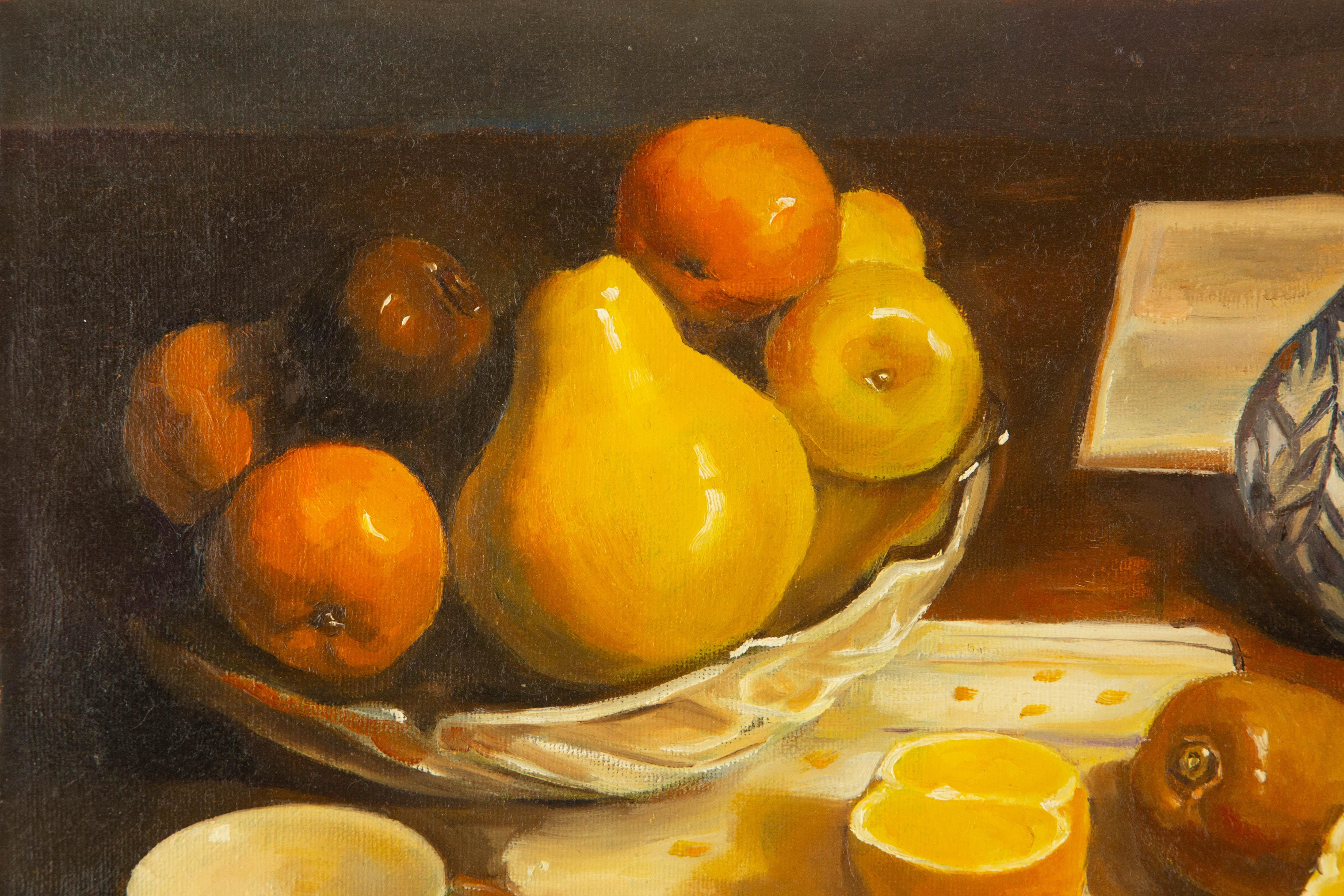 Tang Si Bodegón Original Óleo Sobre Lienzo 