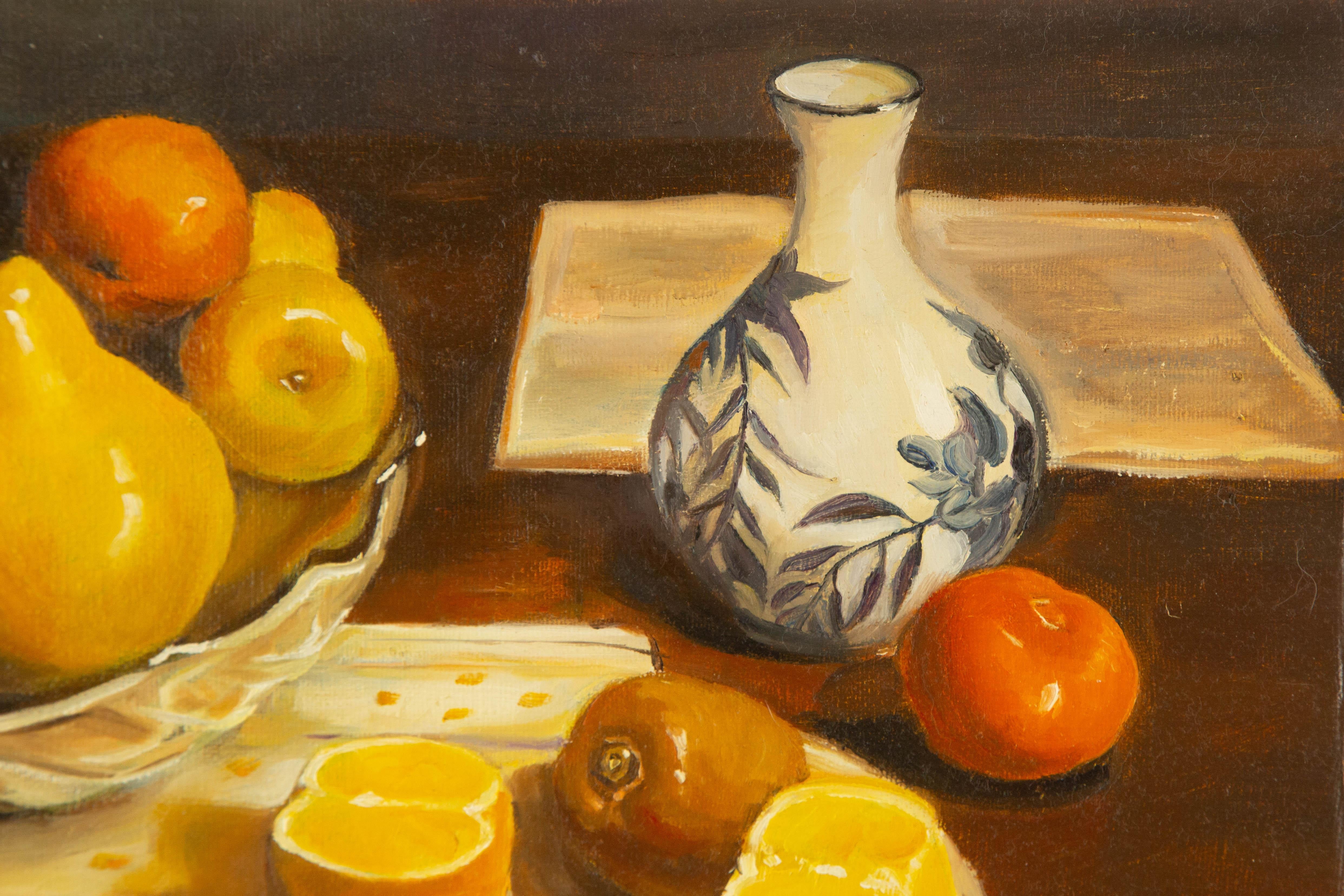 Tang Si Bodegón Original Óleo Sobre Lienzo 