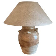 Tang Style Brown halfglazed Tablelamp Vase 