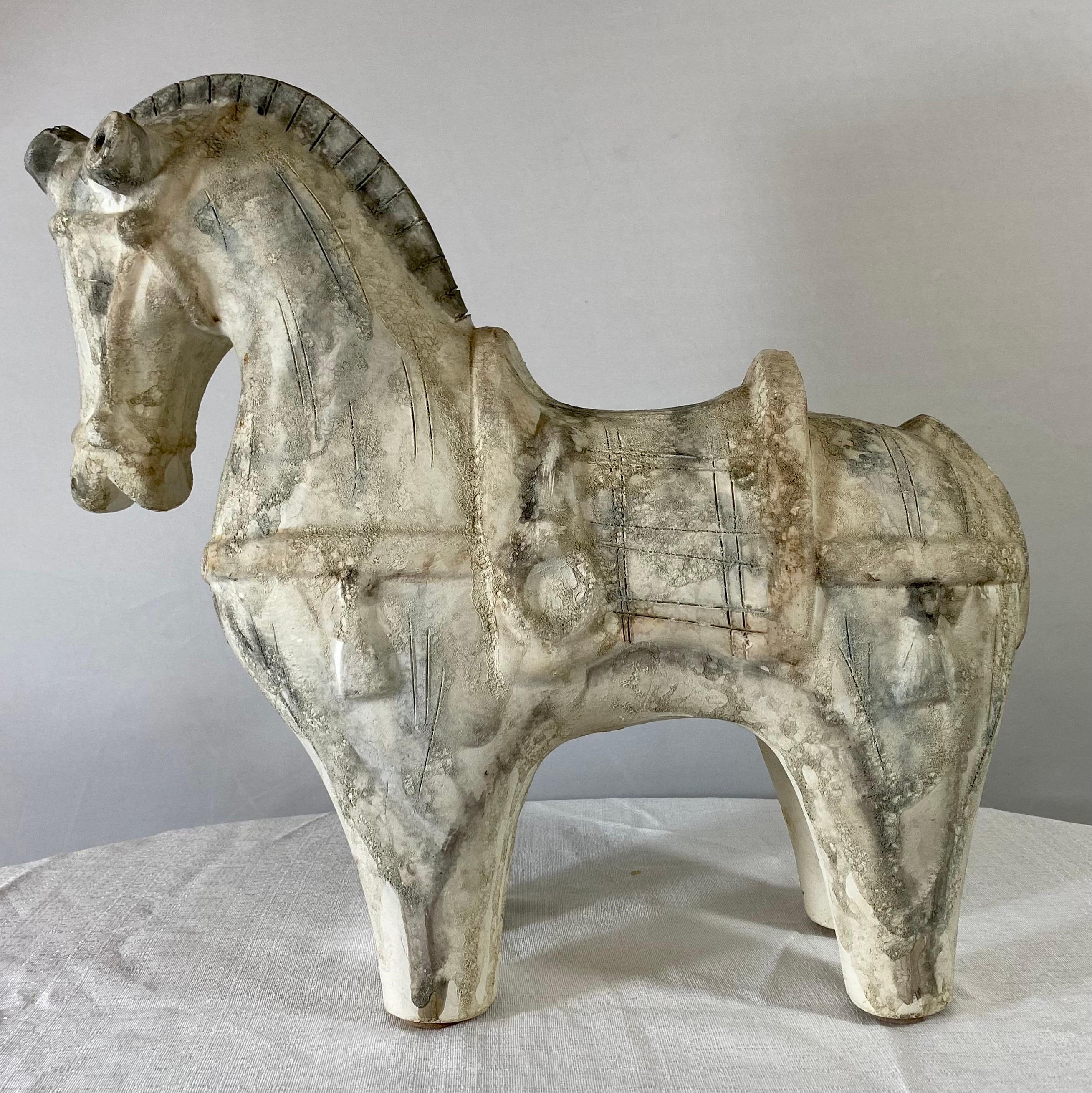 Tang Style Pottery Horse Sculpture  For Sale 1