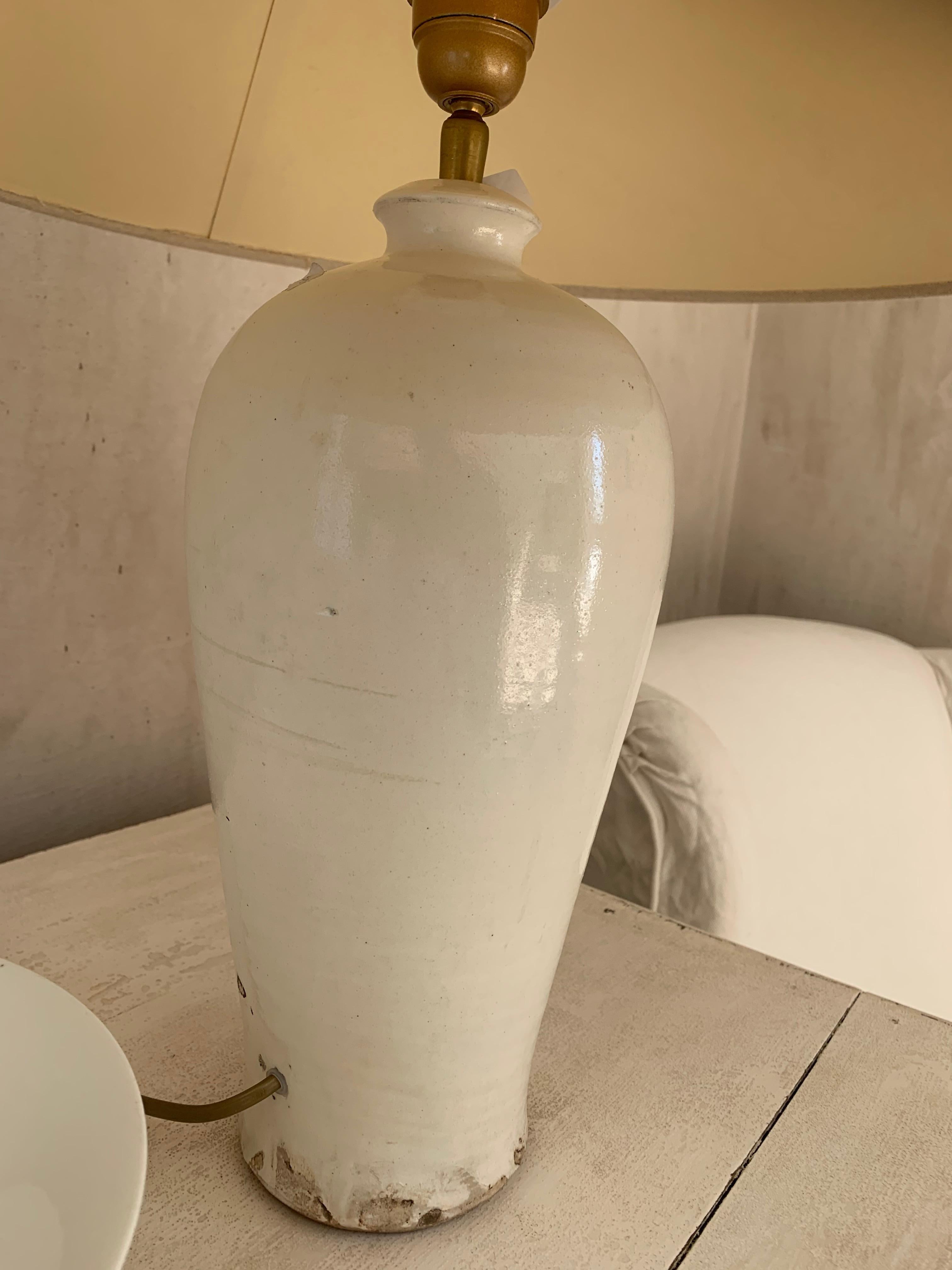 Tang Style Tablelamp Vase In Good Condition In Vosselaar, BE
