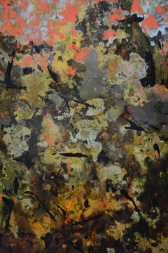 Spring Garden - Lacquer painting by Tang Xuan Doan, Vietnam