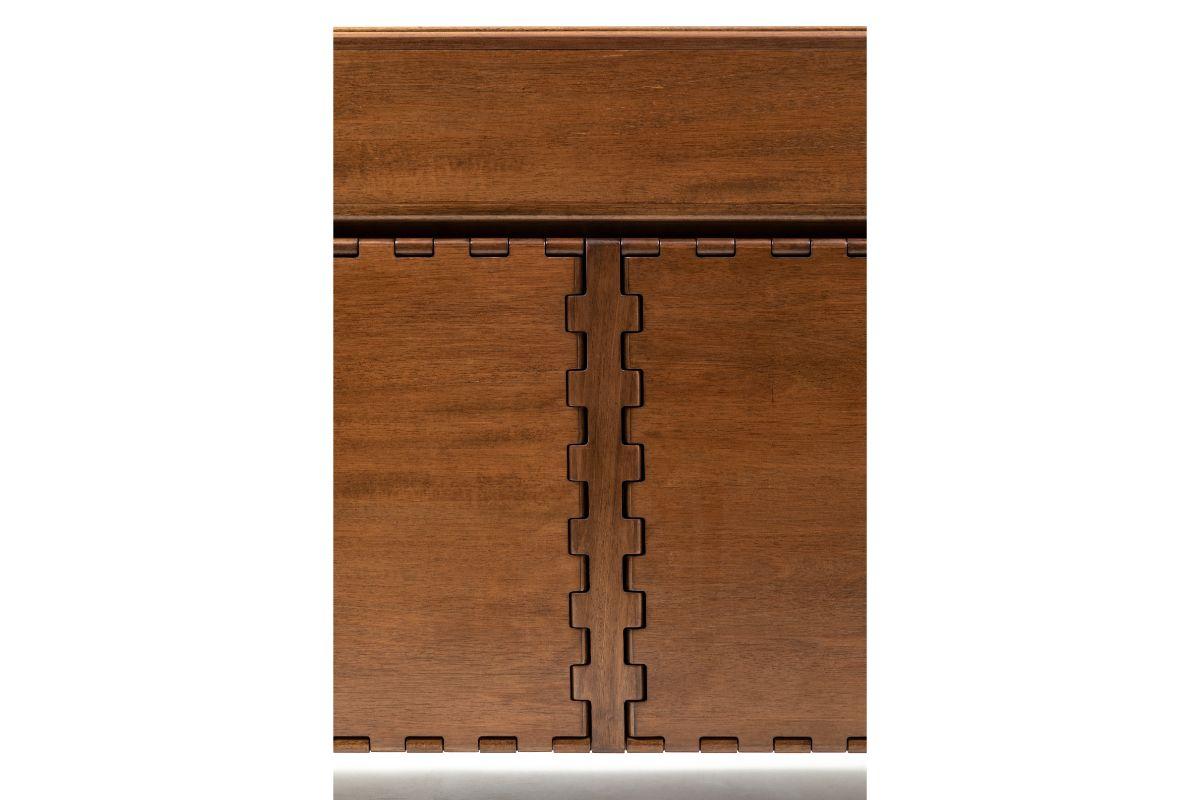 Tangara Fabric Panels Long Sideboard by Luis Pons For Sale 5