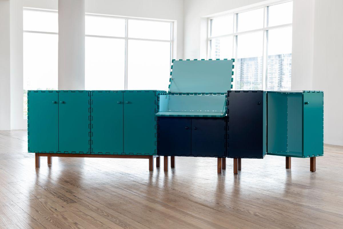 Hand-Crafted Tangara Sideboard Set by Luis Pons