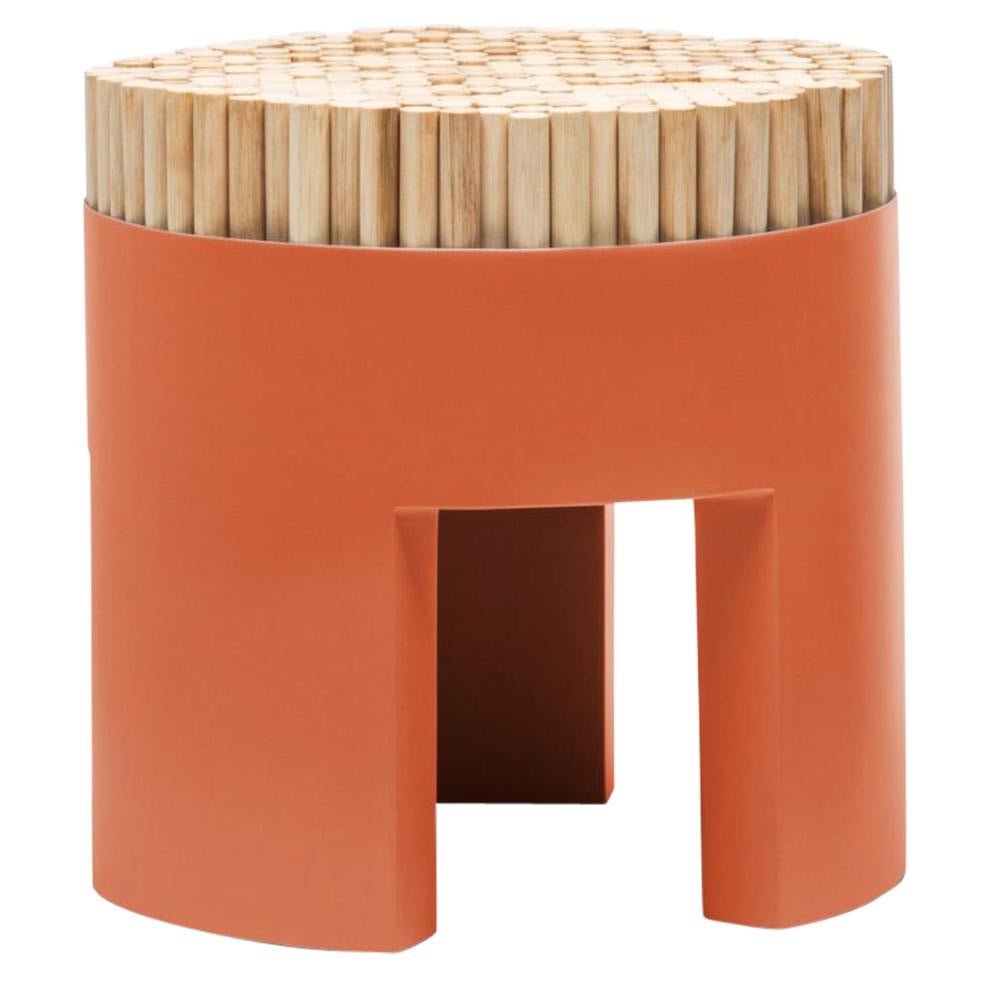 Tangerine Chiquita Stool by Kenneth Cobonpue For Sale
