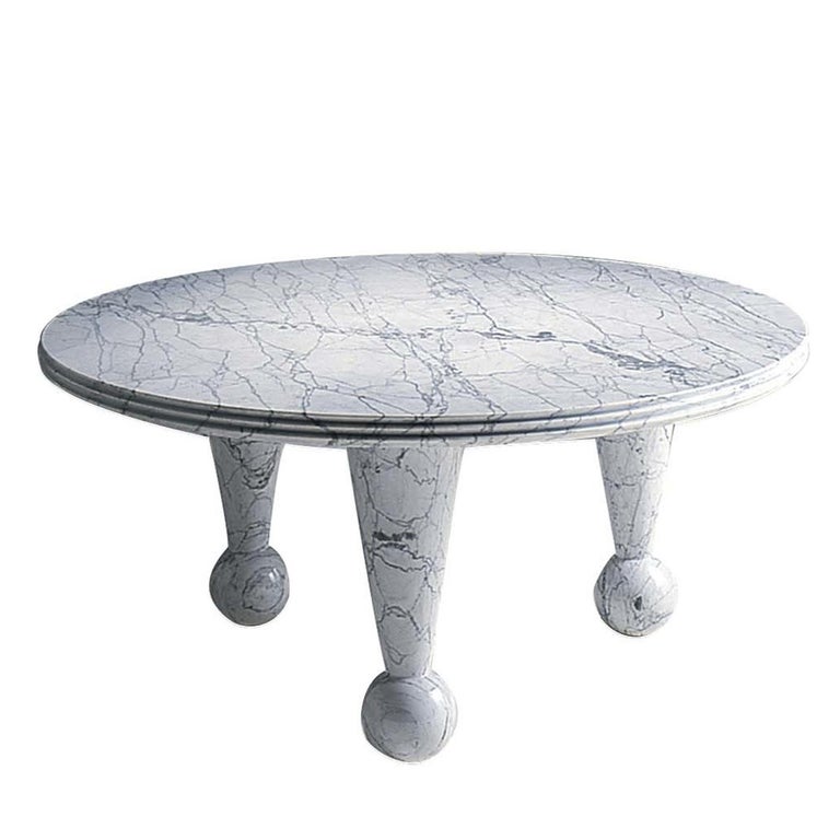 Tango Coffee Table By Nannetti For, 80cm White Serena Italian Carrara Marble Coffee Table