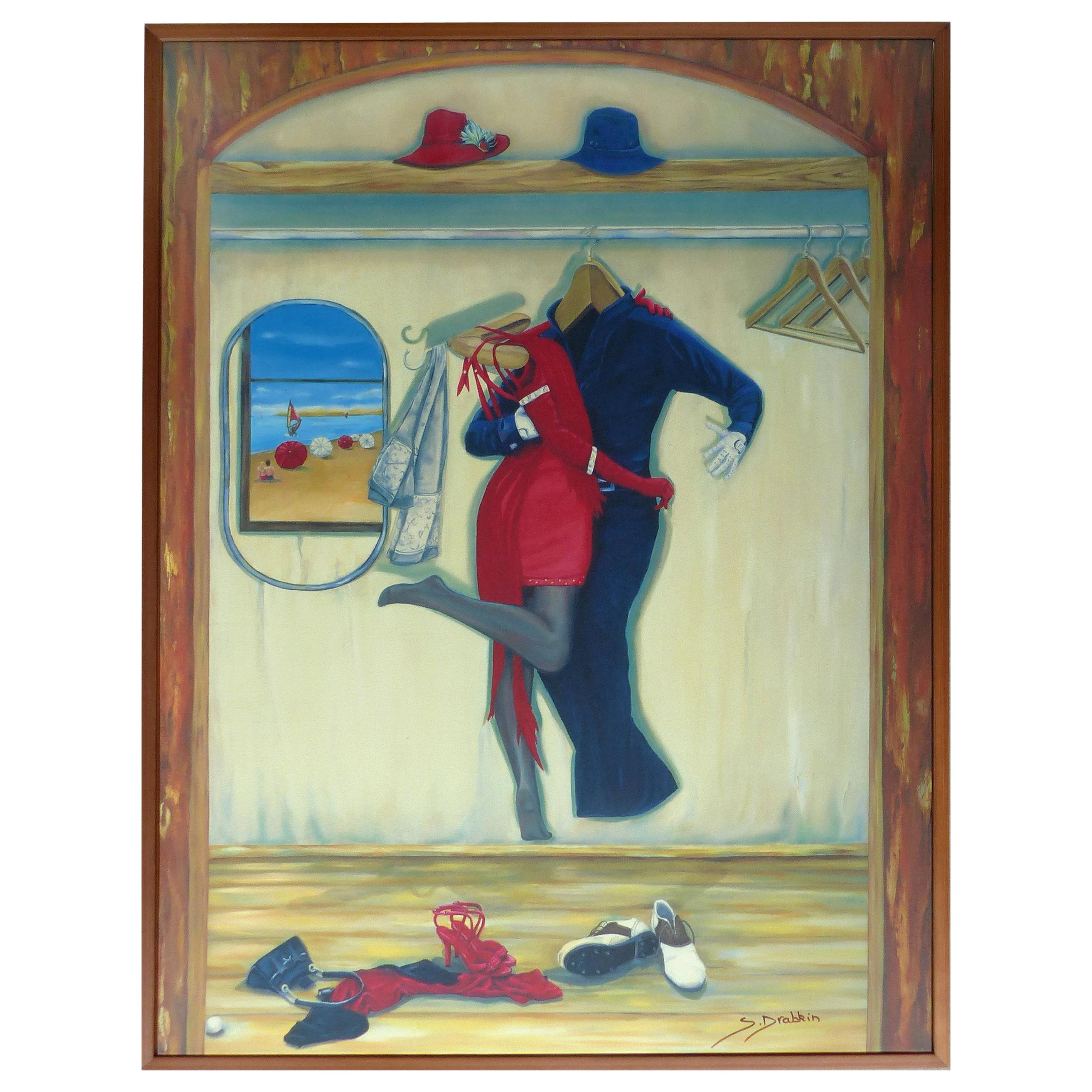 "Tango on the Beach" by Belgian/Israeli Artist Sonia Drabkin, Signed & Numbered For Sale