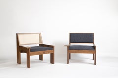 Chaise longue Tangram - dossier rembourré