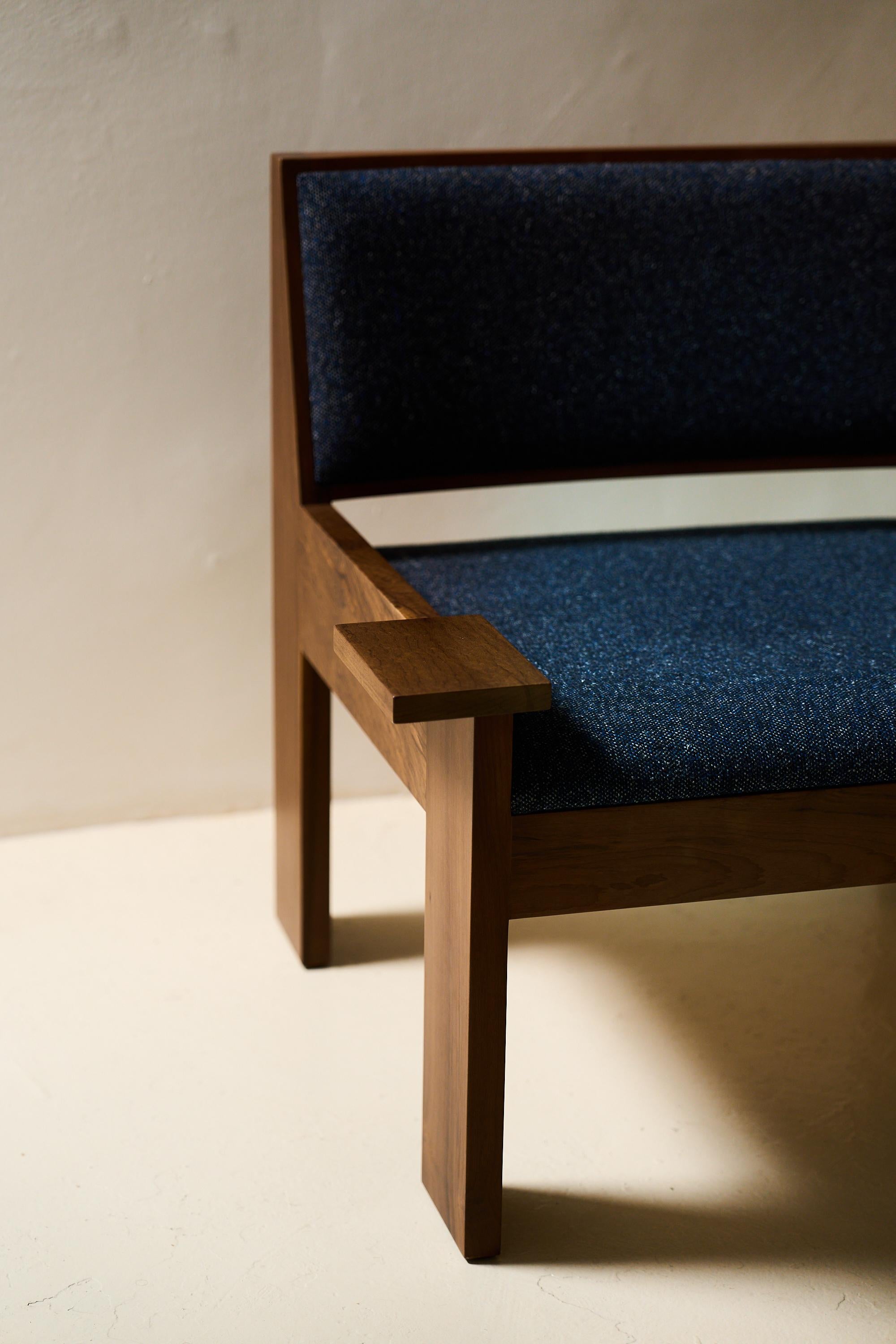 Sedia lounge Tangram - schienale imbottito in vendita 2
