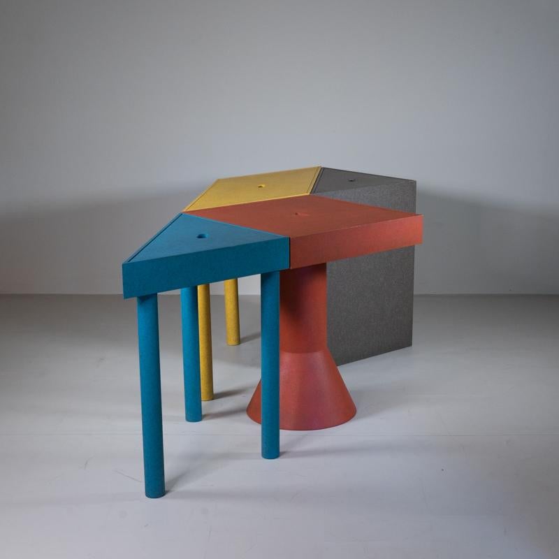 Late 20th Century Tangram modular table, Massimo Morozzi, Cassina, 1988 For Sale