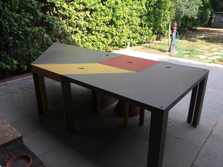 Plastic Tangram Set Table by M.Morozzi from Cassina, Italy, 1980s For Sale